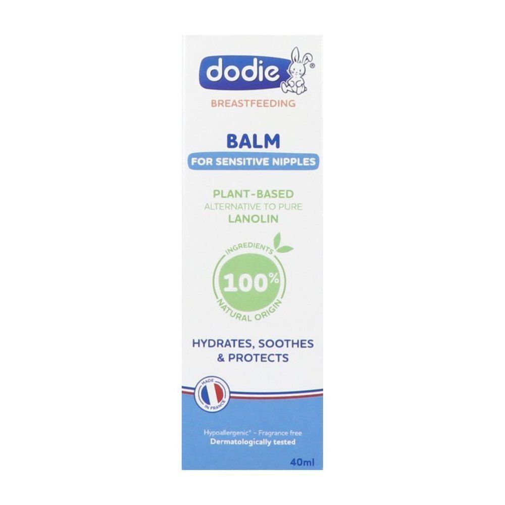 Tube de baume Dodie Allaitement pour mamelons sensibles, 40ml, 100% d'origine naturelle.
