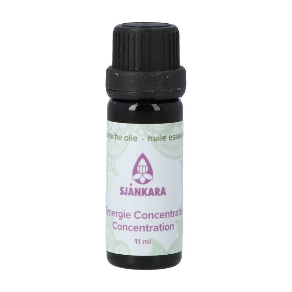 Un flacon de 11ml d'huile essentielle SjäNkara Concentration Synergie.