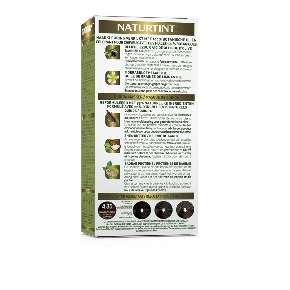 Natuurtint® Permanente Haarverf 4.35 Donkerbruin Cappuccino