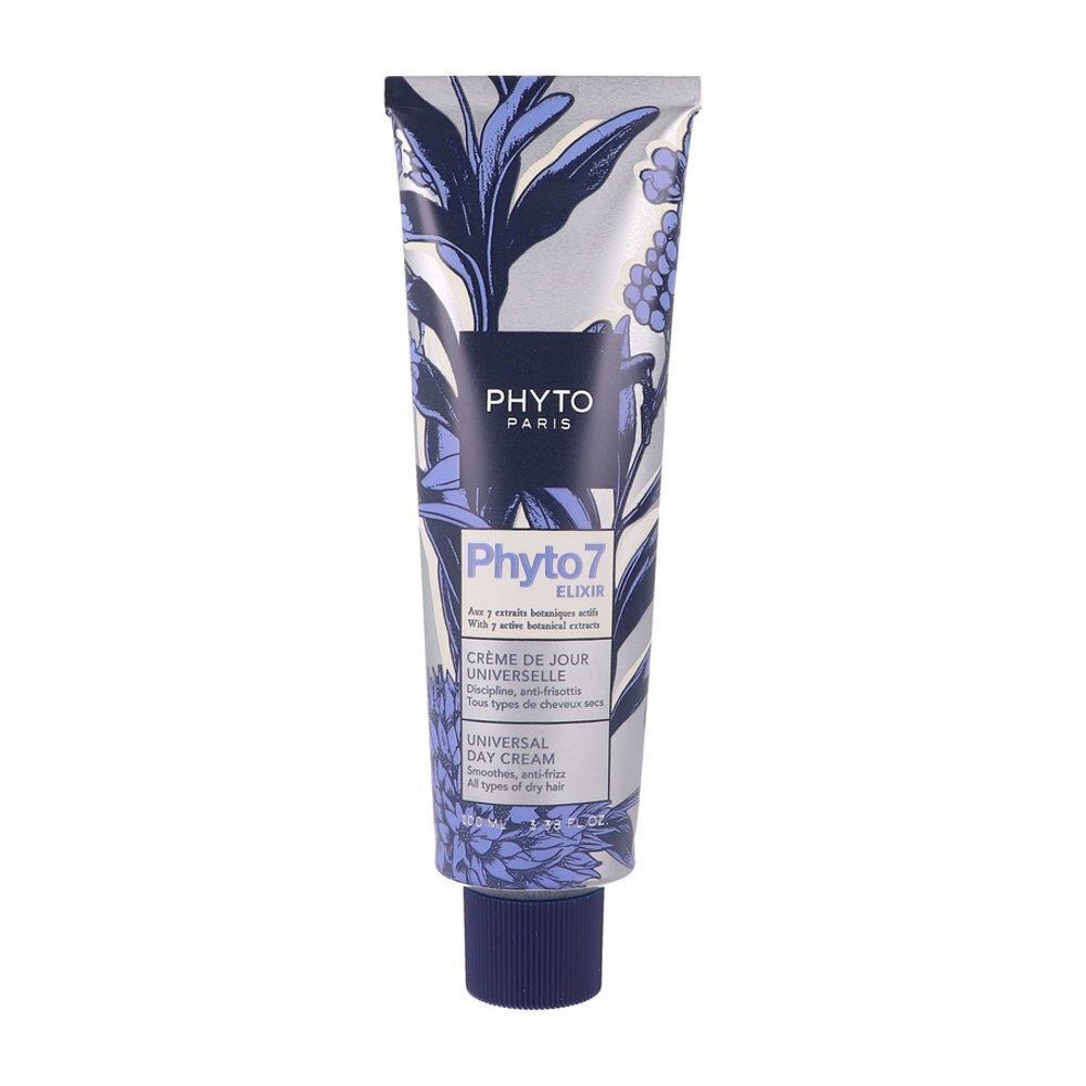Een tube Phyto 7 Elixir Universele dagcrème, bloemenprint.
