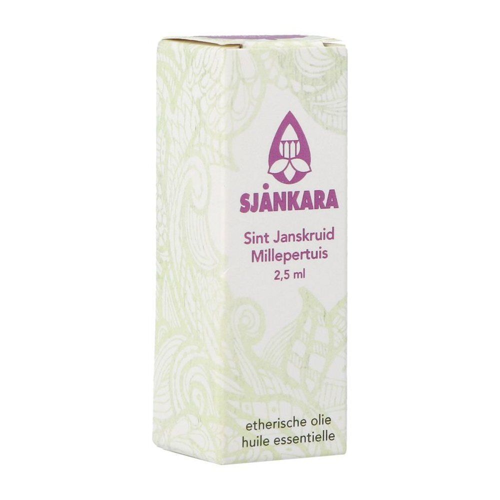 Une boîte d'huile essentielle de millepertuis Shankara, 2,5 ml.