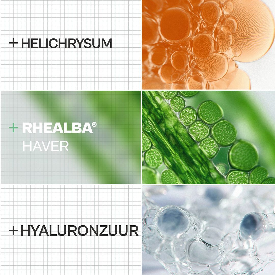 Ingrediënten A-Derma Exomega gel-crème: Helichrysum, Rhealba haver, Hyaluronzuur.