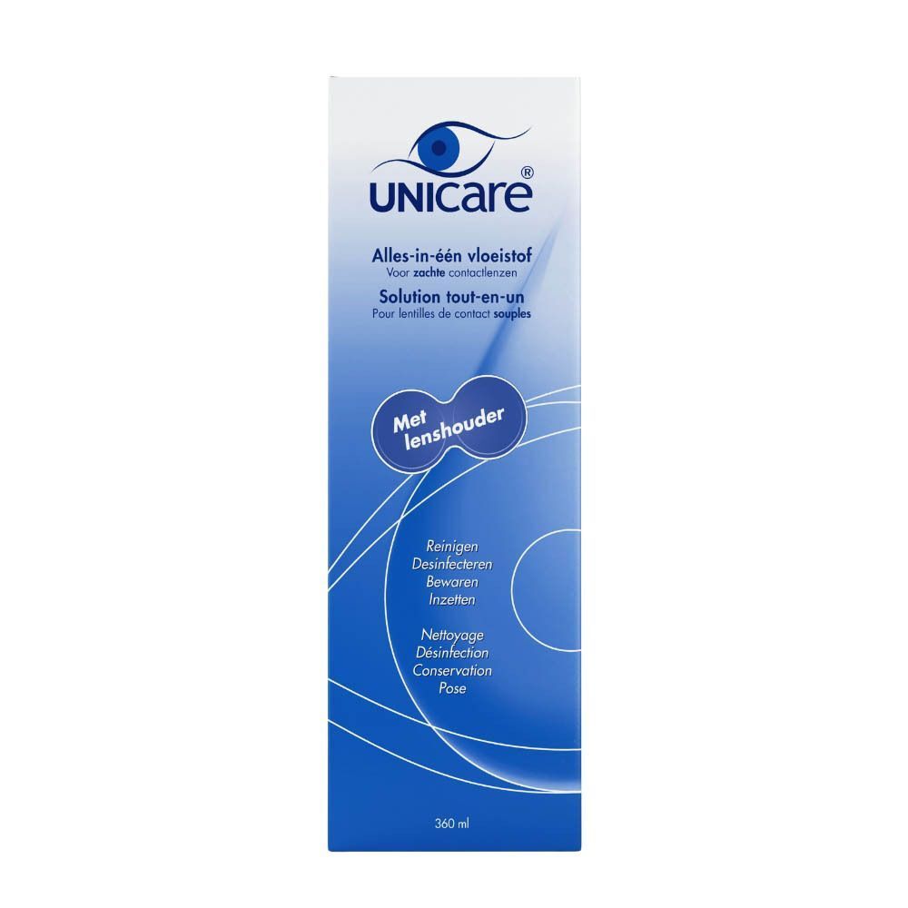 Unicare Alles-in-één Vloeistof voor Zachte Contactlenzen