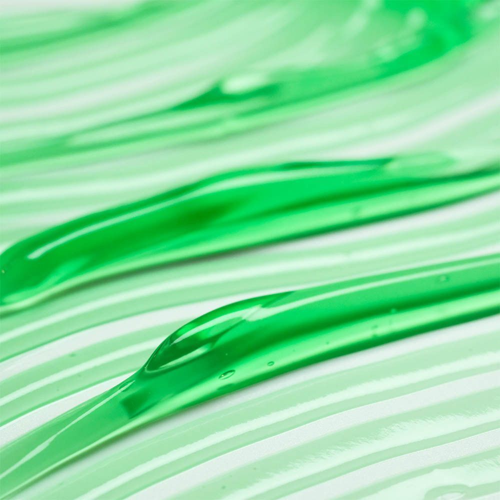 Texture de gel verte avec un motif rayé.