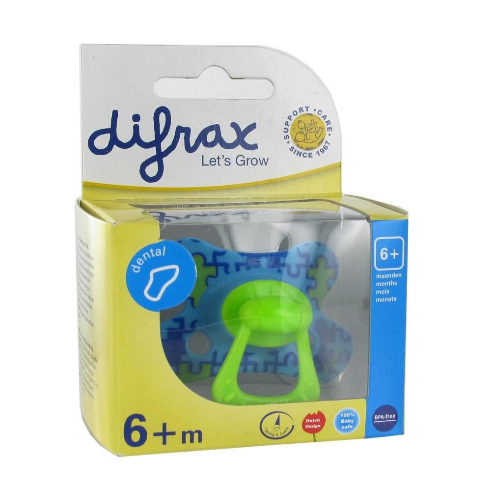 Difrax Soother Orthodontic Ring +6M Puzzle Pieces 1 pz Redcare
