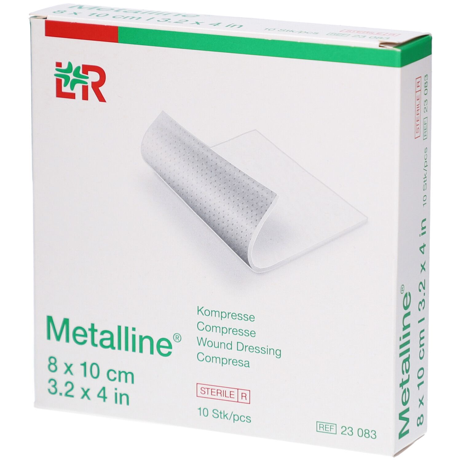 L&R Metalline Sterile Kompresse 8 x 10cm
