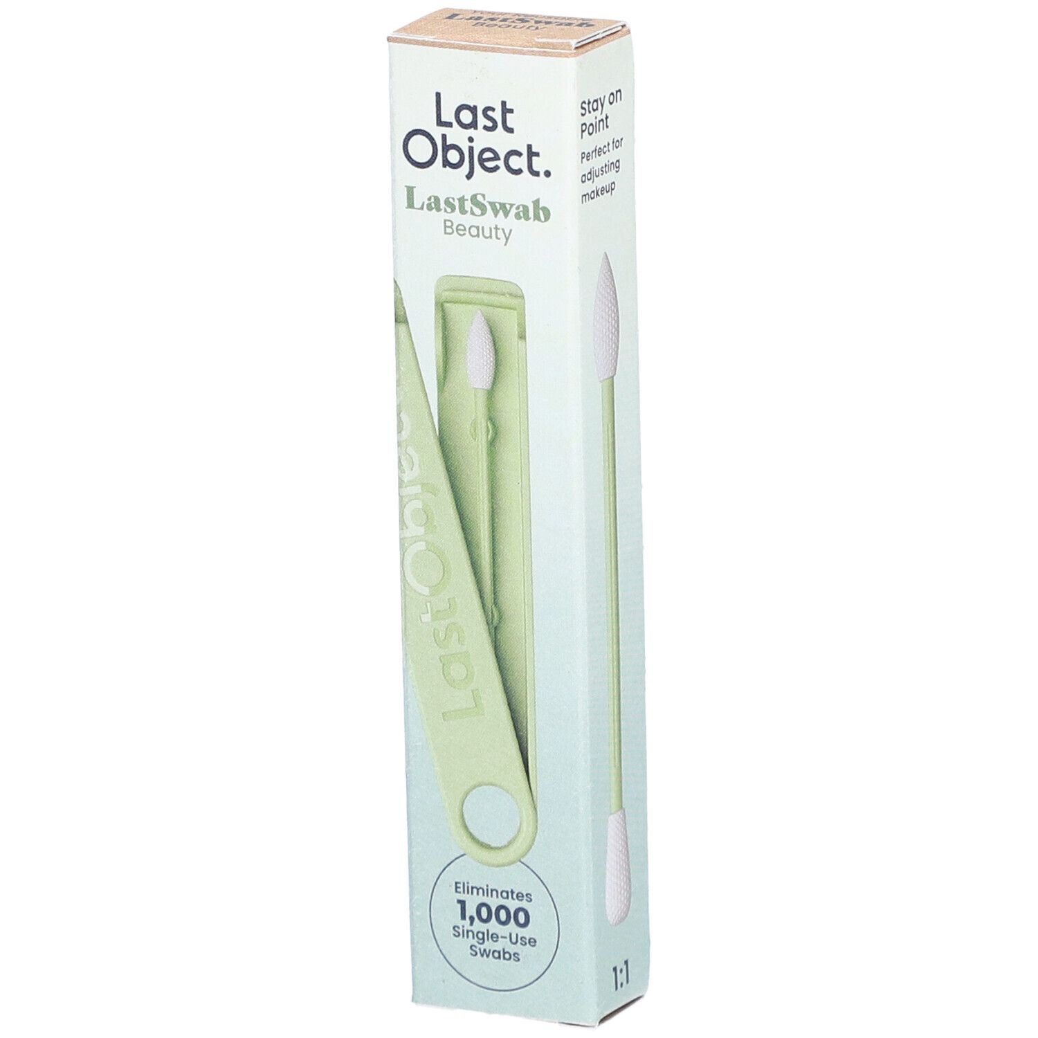 Lastswab Beauty bâtonnets ouatés réutilisables vert