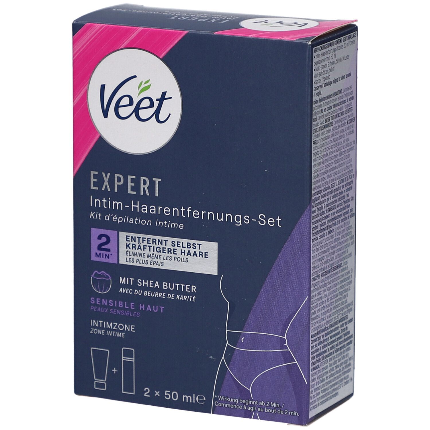 Veet Expert Intim-Haarentfernungs-Kit 2 x 50 ml