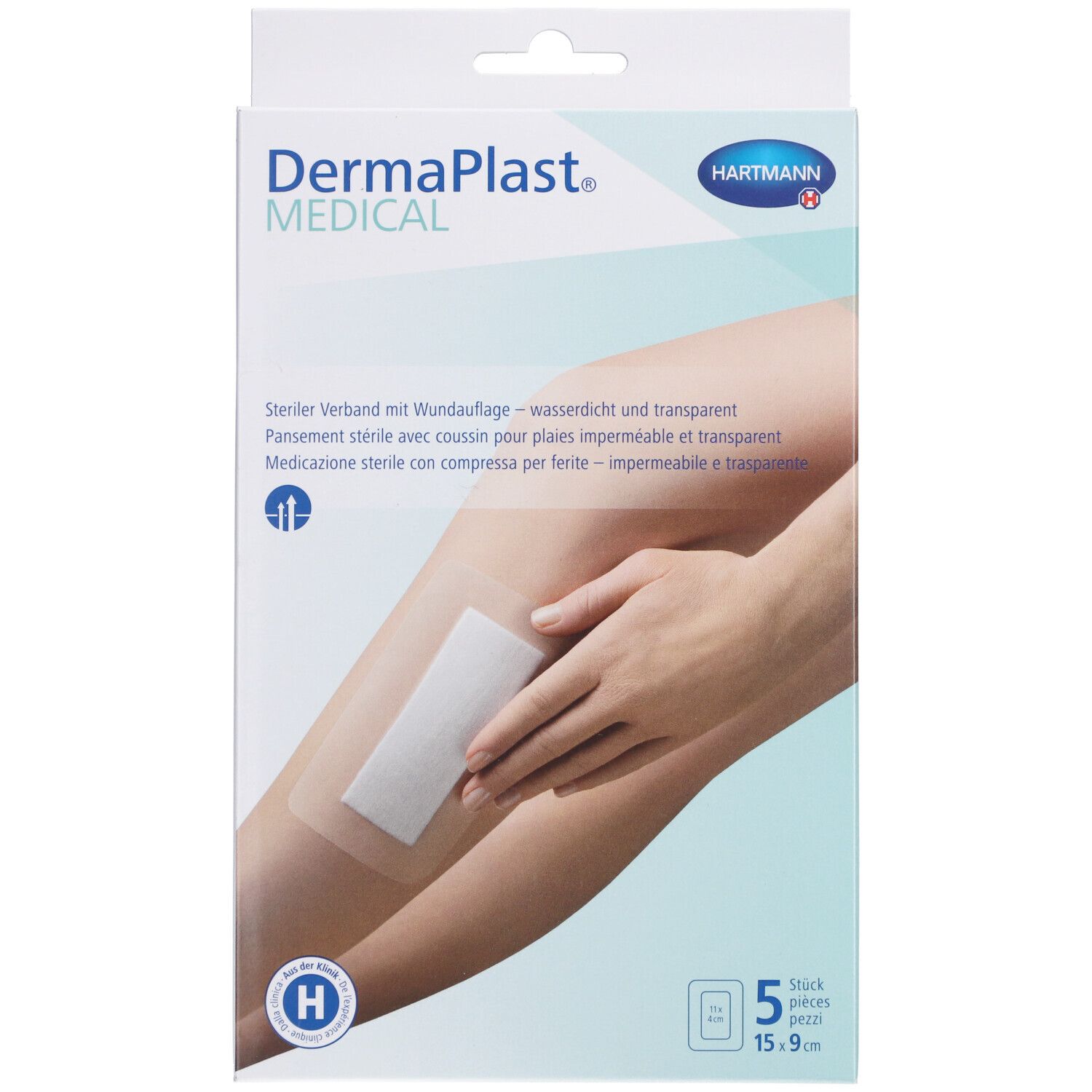 Hartmann Dermaplast® Medical Pansement transparent stérile 15 x 9 cm