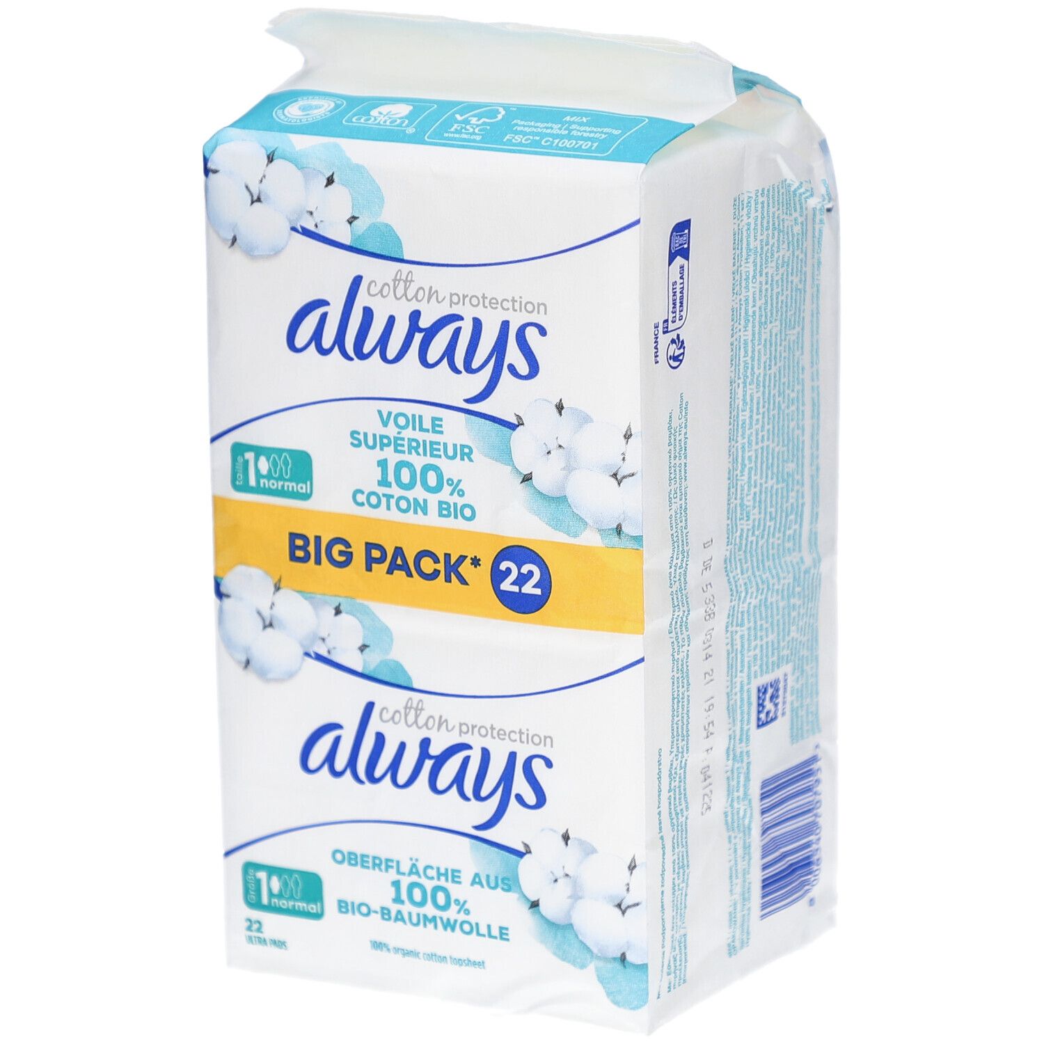 Always Ultra Binde Cot Normal BigPack 22 Stk St Binden