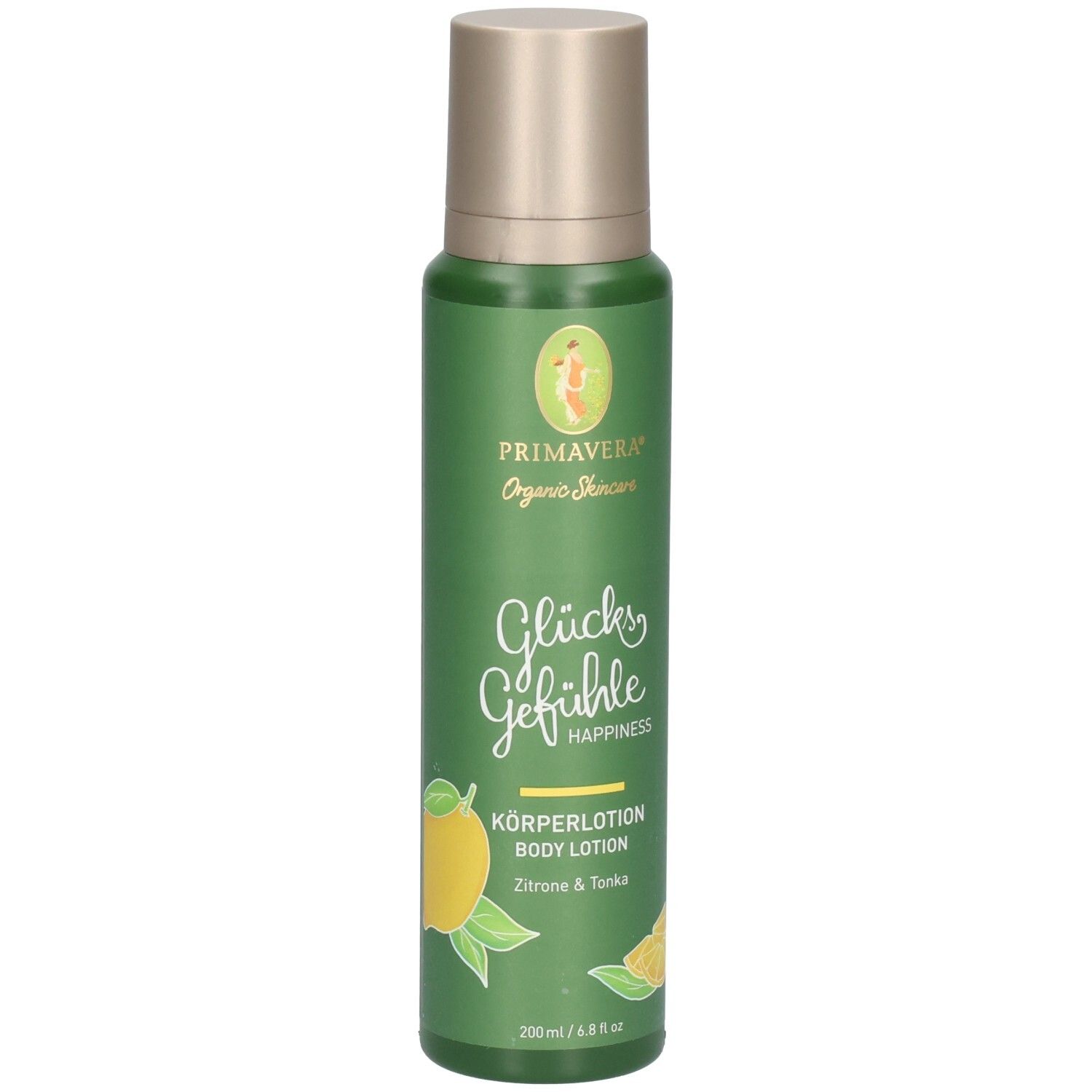 Primavera Körperlotion Zitrone & Tonka, 200 ml.