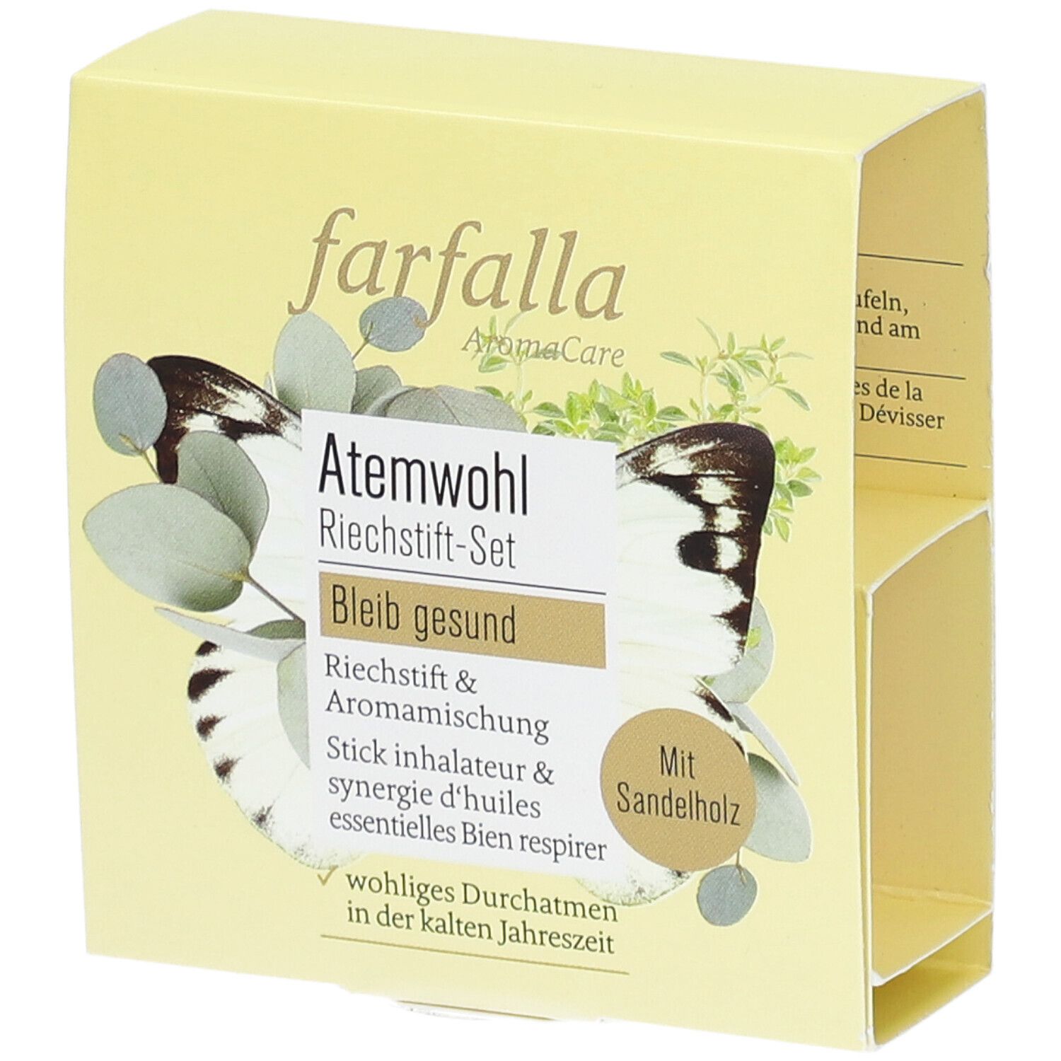 Farfalla Kit de bâtonnets odorants Bien-être respiratoire