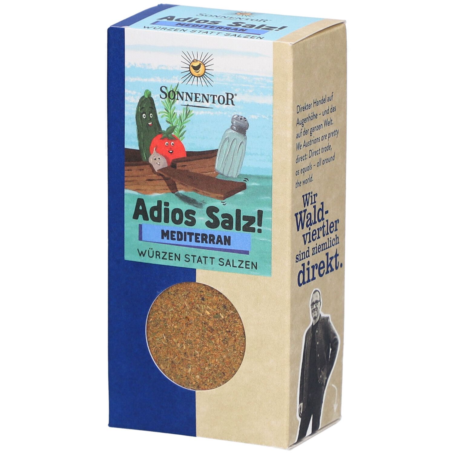 Sonnentor Adios Salz! Mediterran - Bio-Gewürzmischung ohne Salzzusatz