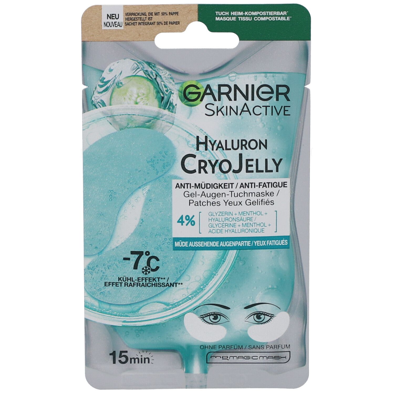 Garnier Hyaluron Cryo Jelly Patch Yeux