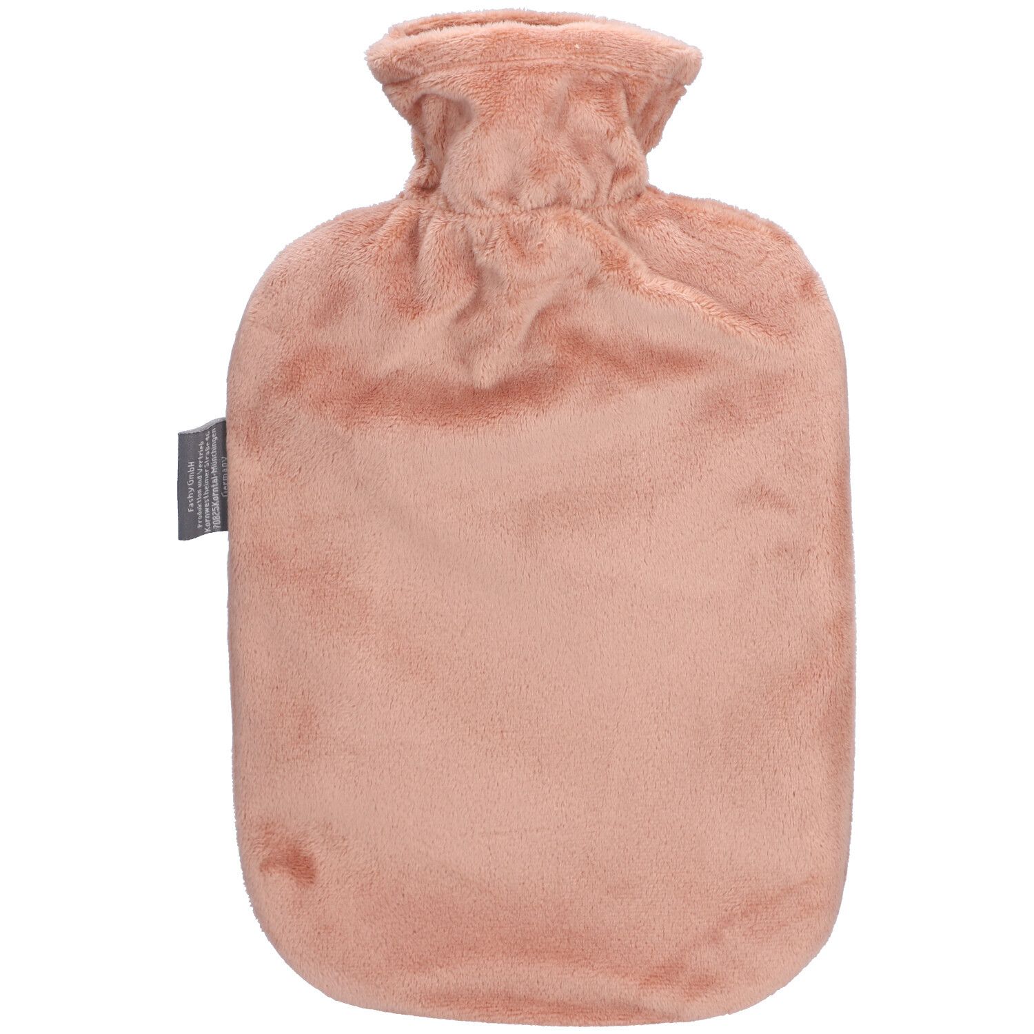 Fashy bouillotte 2l housse velours marron