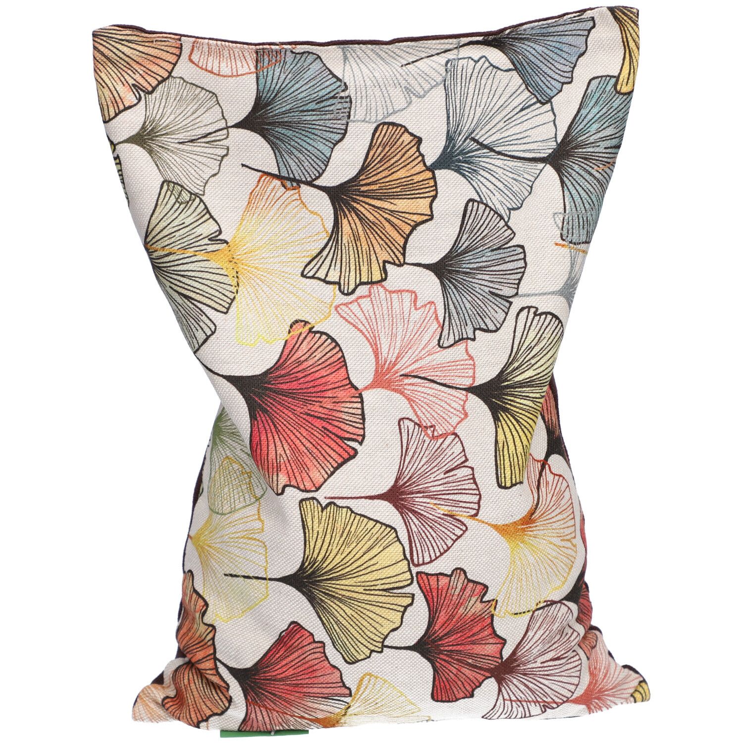 Himmelgrün Coussin aux noyaux de cerise 30 x 20 cm Feuille de ginkgo