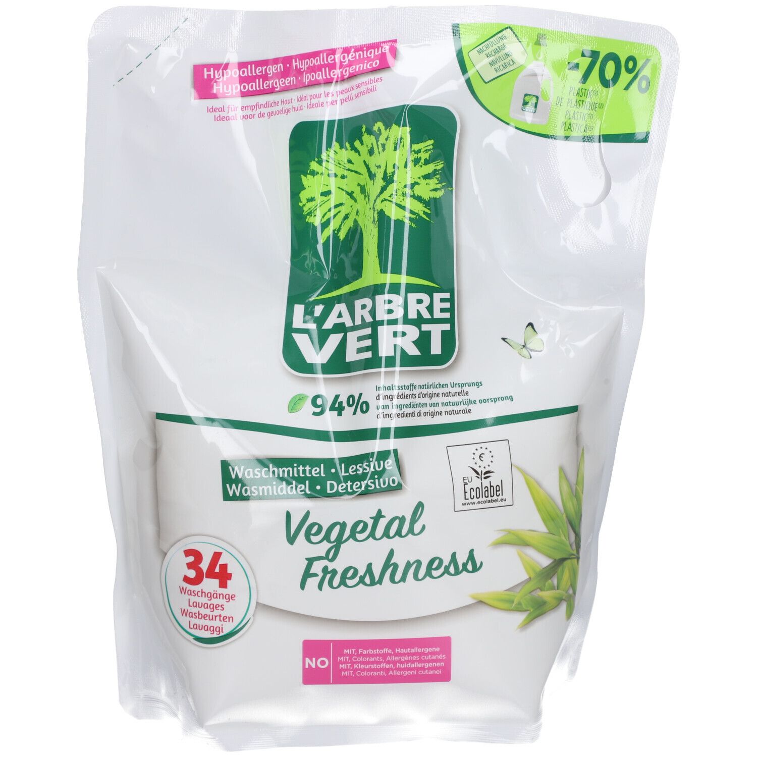 L'arbre Vert Ref Flüssigwaschmittel veget 1.53 lt 1,53 l Liquidum