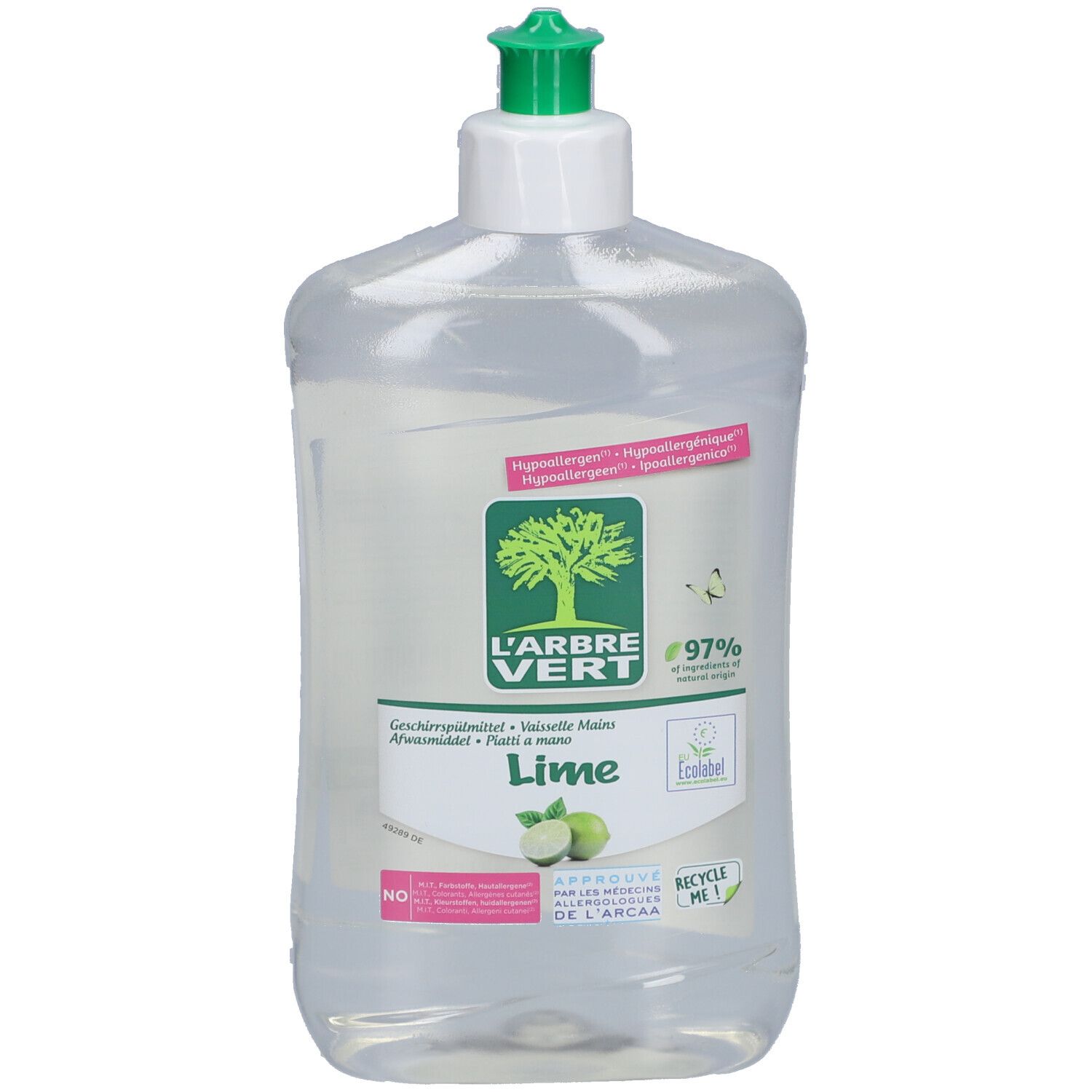L'arbre Vert Geschirrspülmittel Limette Fl 500 ml Liquidum