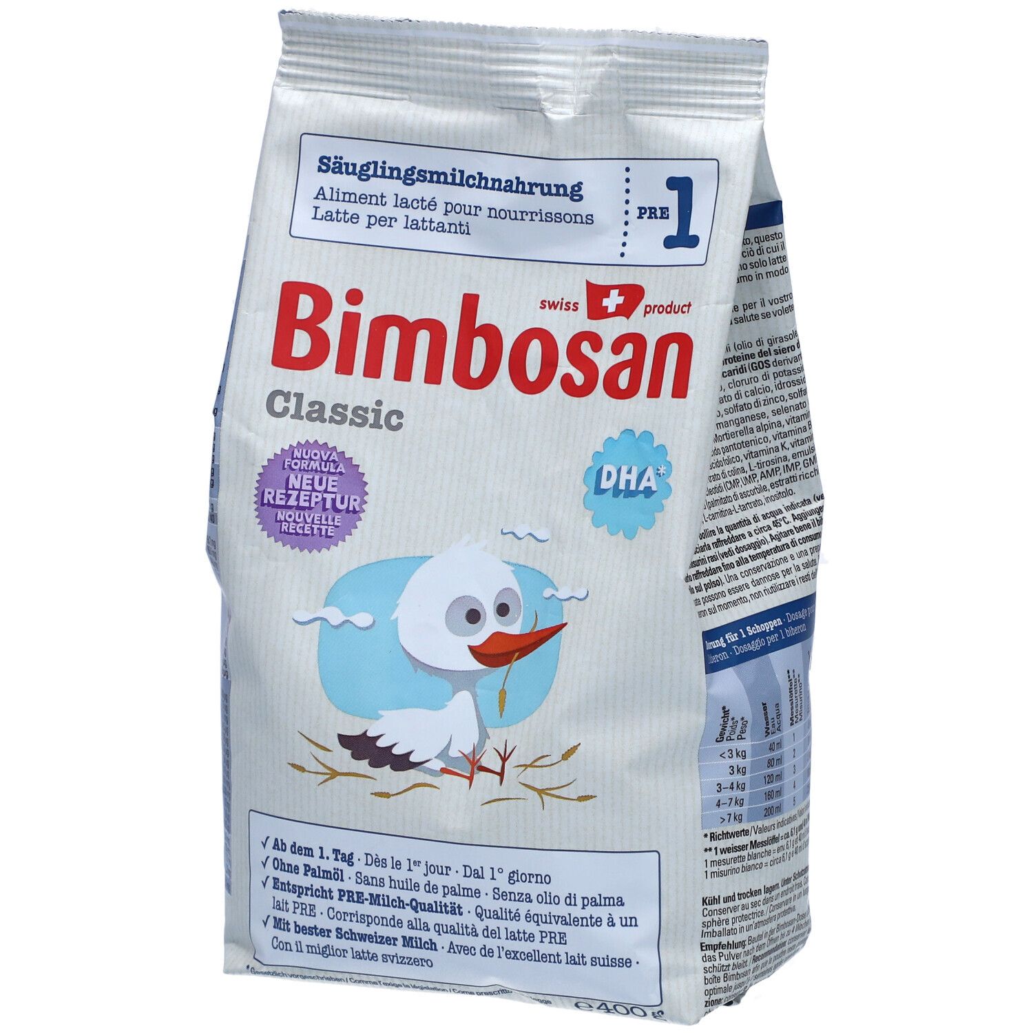 Bimbosan Classic – PRE-Milch ohne Palmöl für eine gesunde Entwicklung