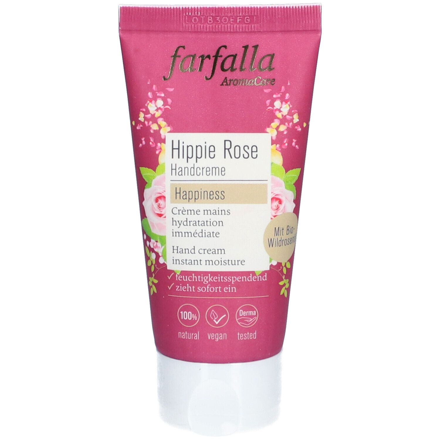 Farfalla Crème pour les mains Hippie Rose