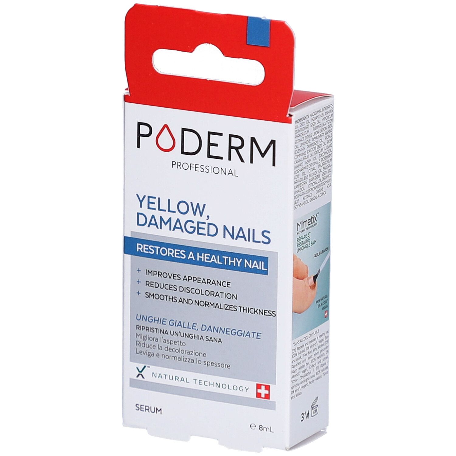 Poderm Prof Huile Serum Ongles Jaunes Fl 8 ml
