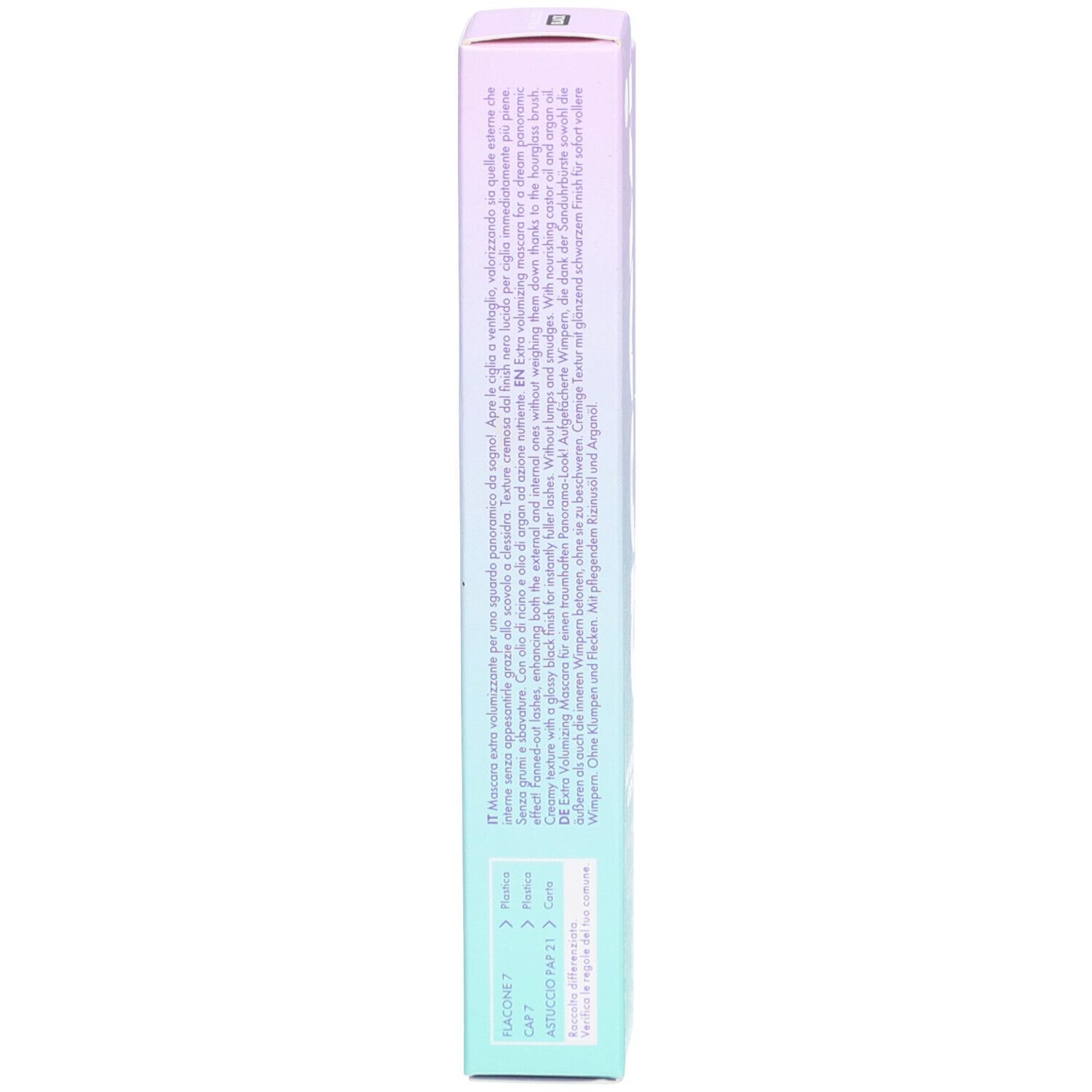 Schmale Verpackung. Text in mehreren Sprachen. 'goovi' und 'MY BOLD LOOK' sind sichtbar. Inhaltsstoffe und Informationen.