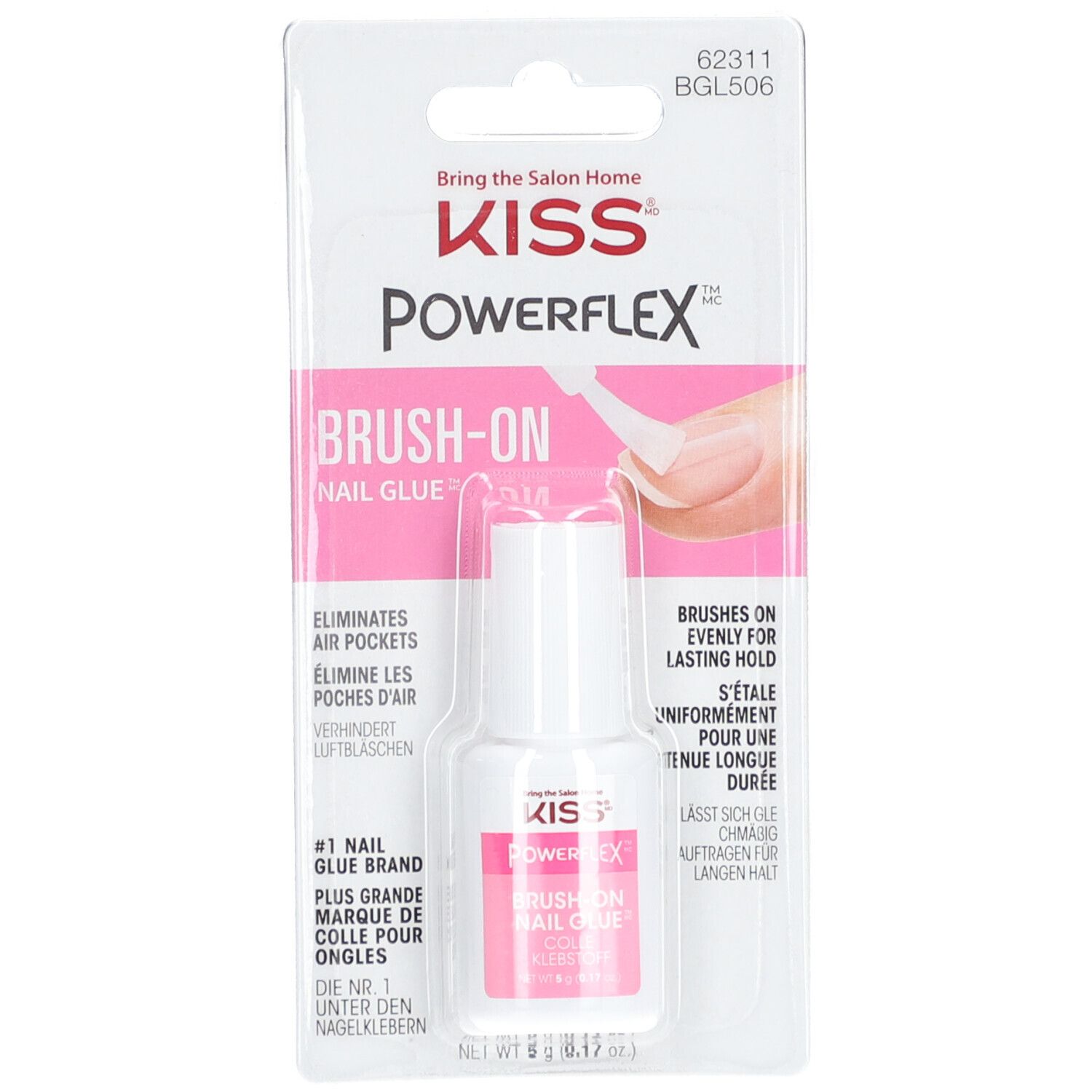 Kiss Powerflex Brush-On Colle pour Ongles