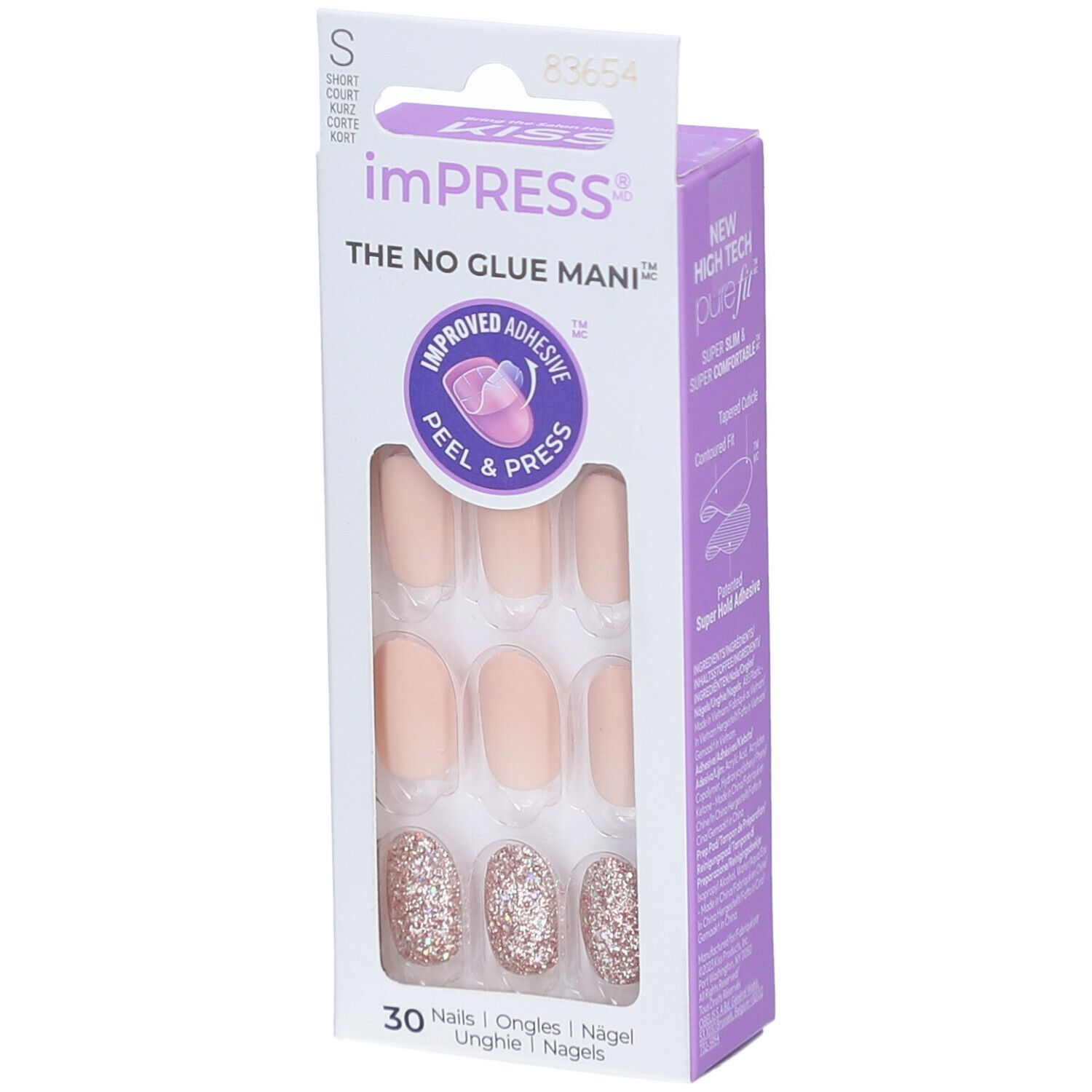 Kiss Impress Color Kit Faux-Ongles Gel – Evanesce