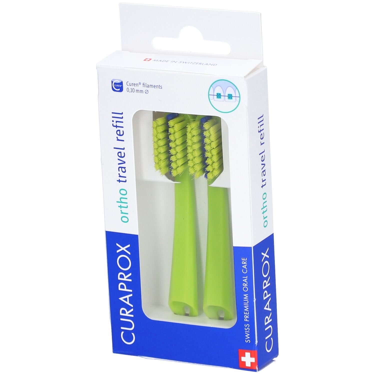 Curaprox CS 5460 Travel Set Ortho refill vert