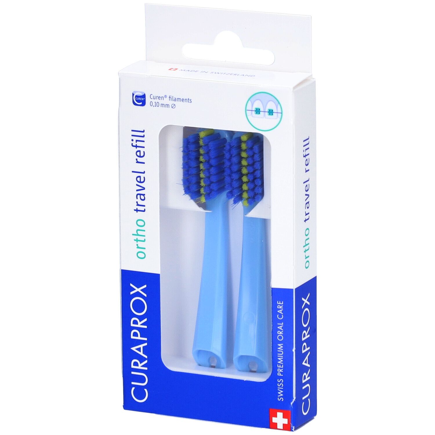 Curaprox CS 5460 Travel Set Ortho refill blau