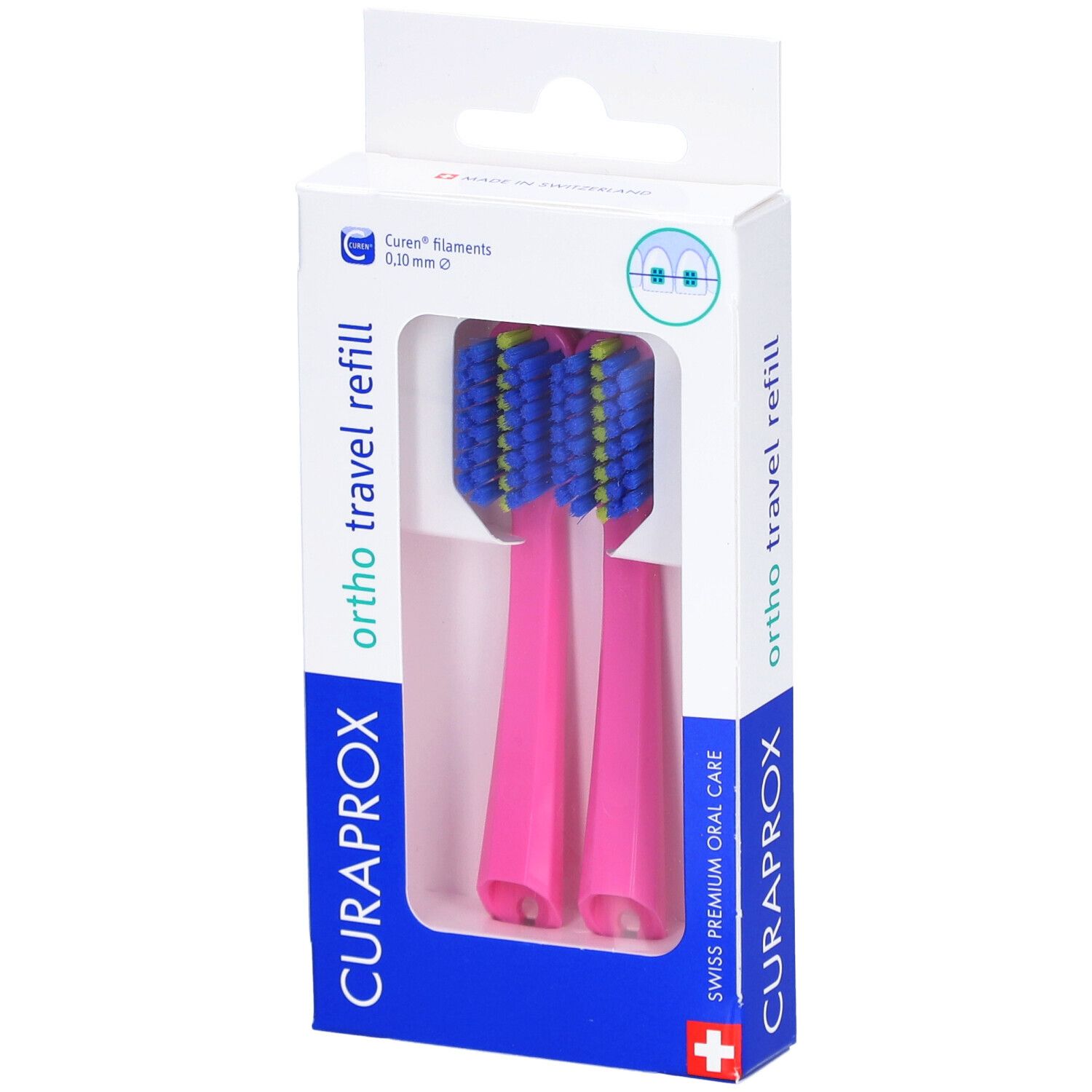 Curaprox CS 5460 Travel Set Ortho refill pink