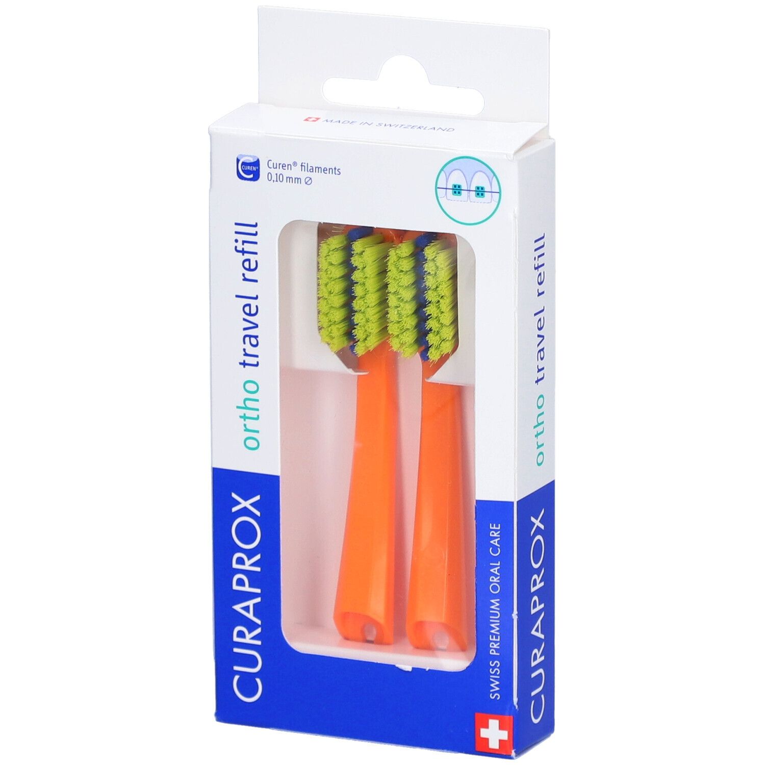 Curaprox CS 5460 Travel Set Ortho refill orange