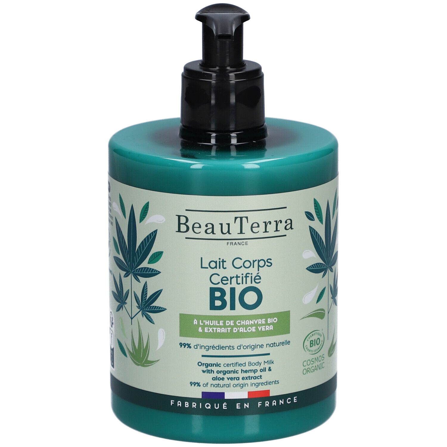 Beauterra Körpermilch Hanf Aloe Vera Bio 500 ml Milch