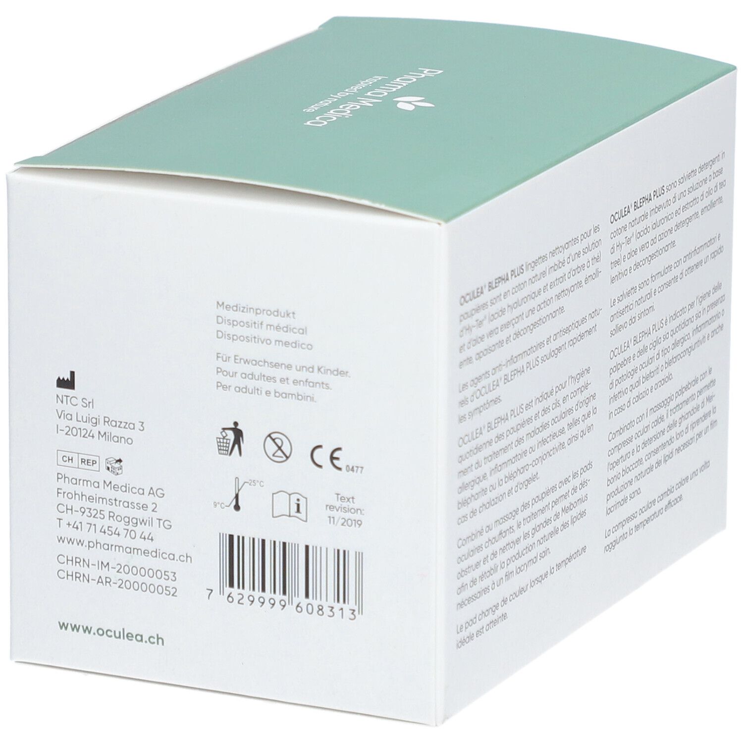 OCULEA® LID PLUS Lidreinigungstücher + Wärme-Augenpad
