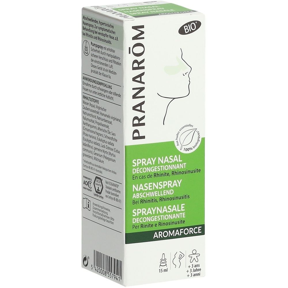 Pranarom Aromaforce Spray Nasal Décongestionant bio