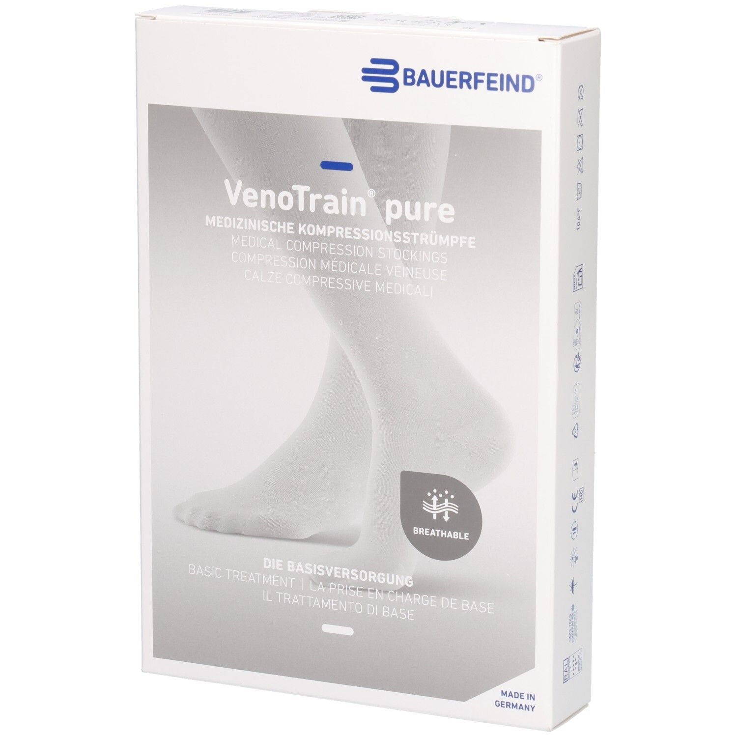 Bauerfeind VenoTrain Pure AD Ccl2 M p/s Kniestrümpfe mit geschlossenem Fuß, beige