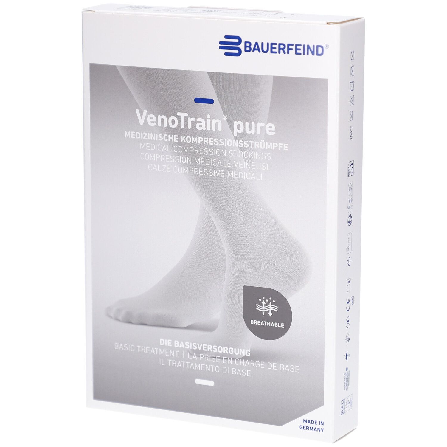Bauerfeind VenoTrain Pure AD Ccl2 M n/s Kniestrümpfe mit geschlossenem Fuß, beige