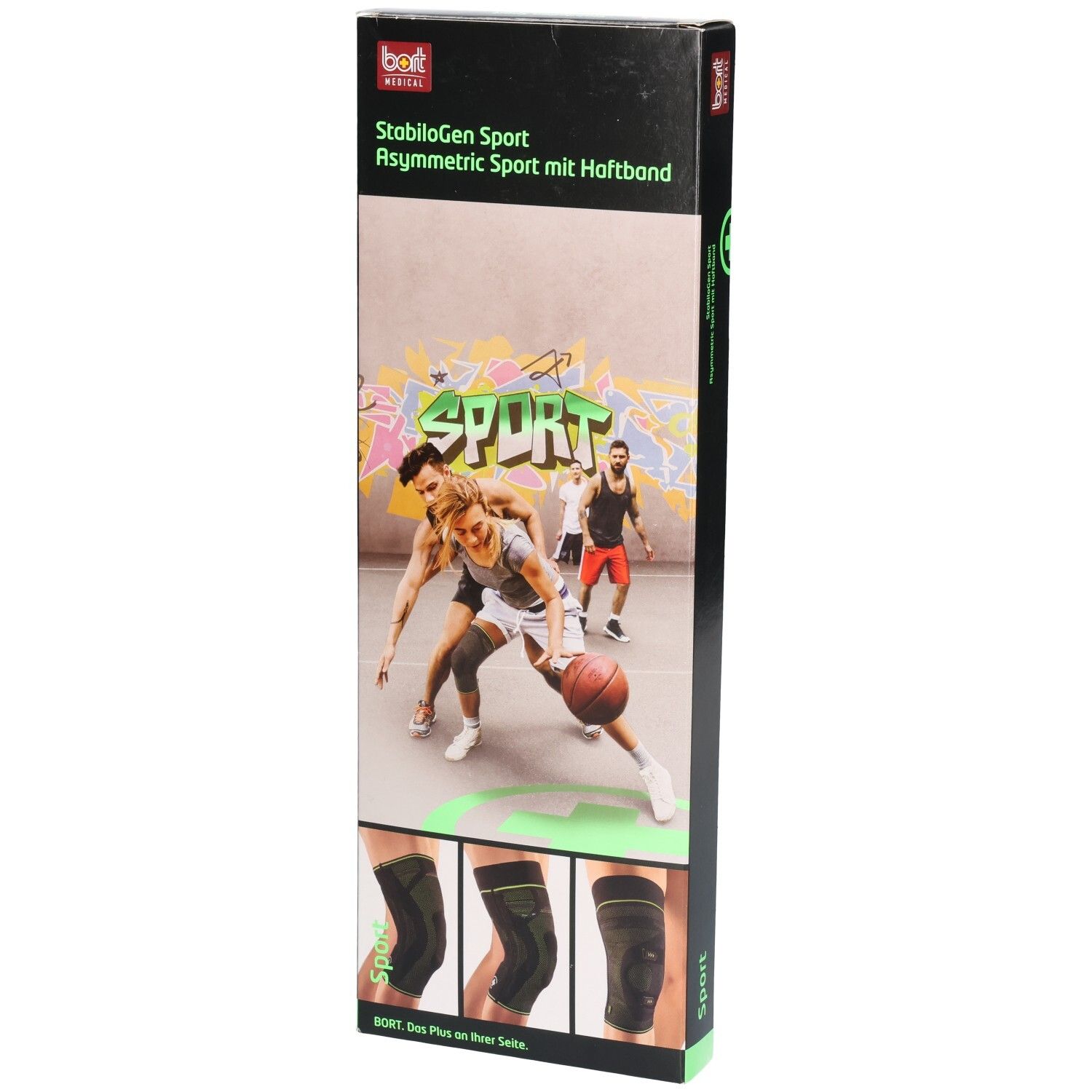Bort StabiloGen Sport 4 mit Haftb schwarz/grün