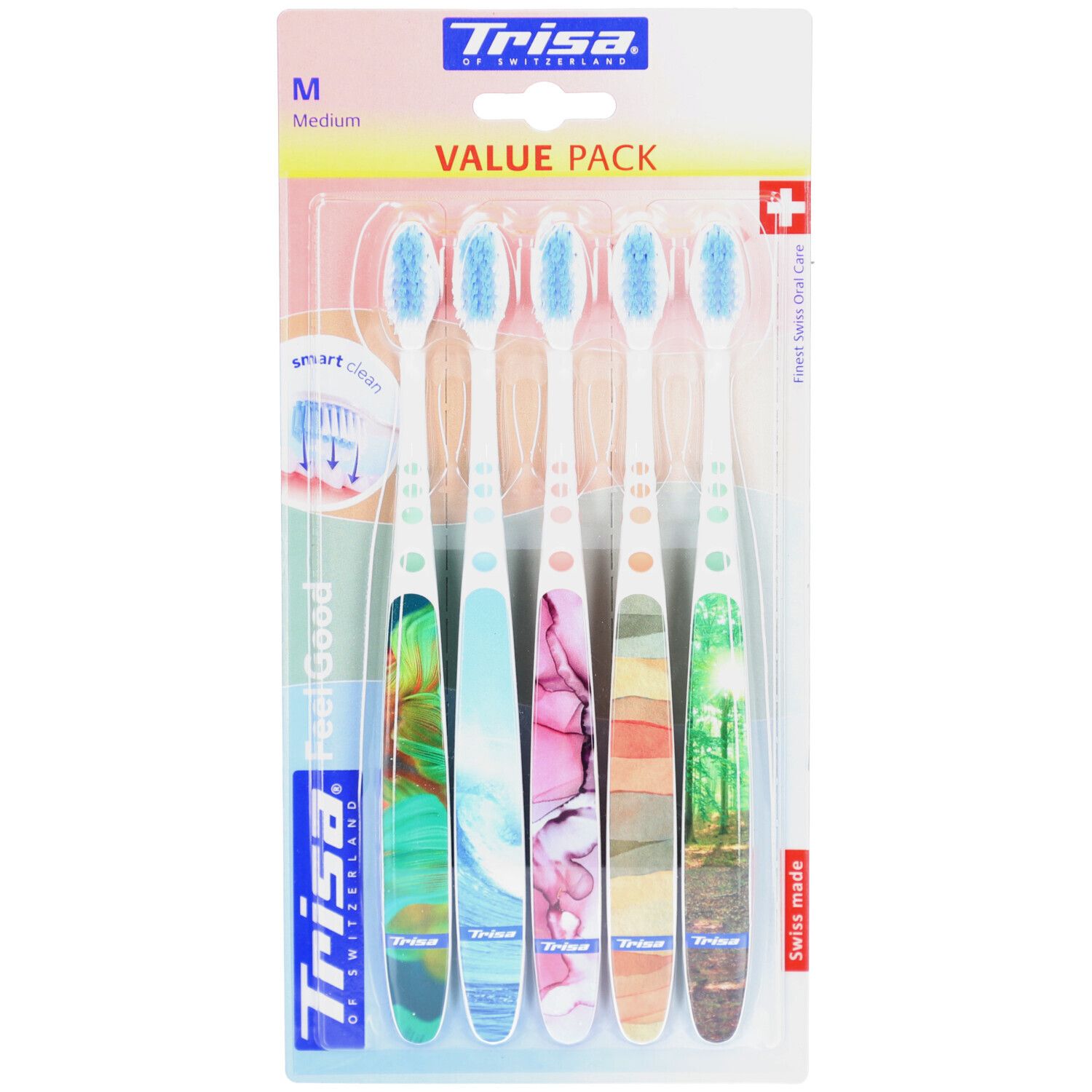 Trisa Feelgood Zahnbürste medium 5 Stk St
