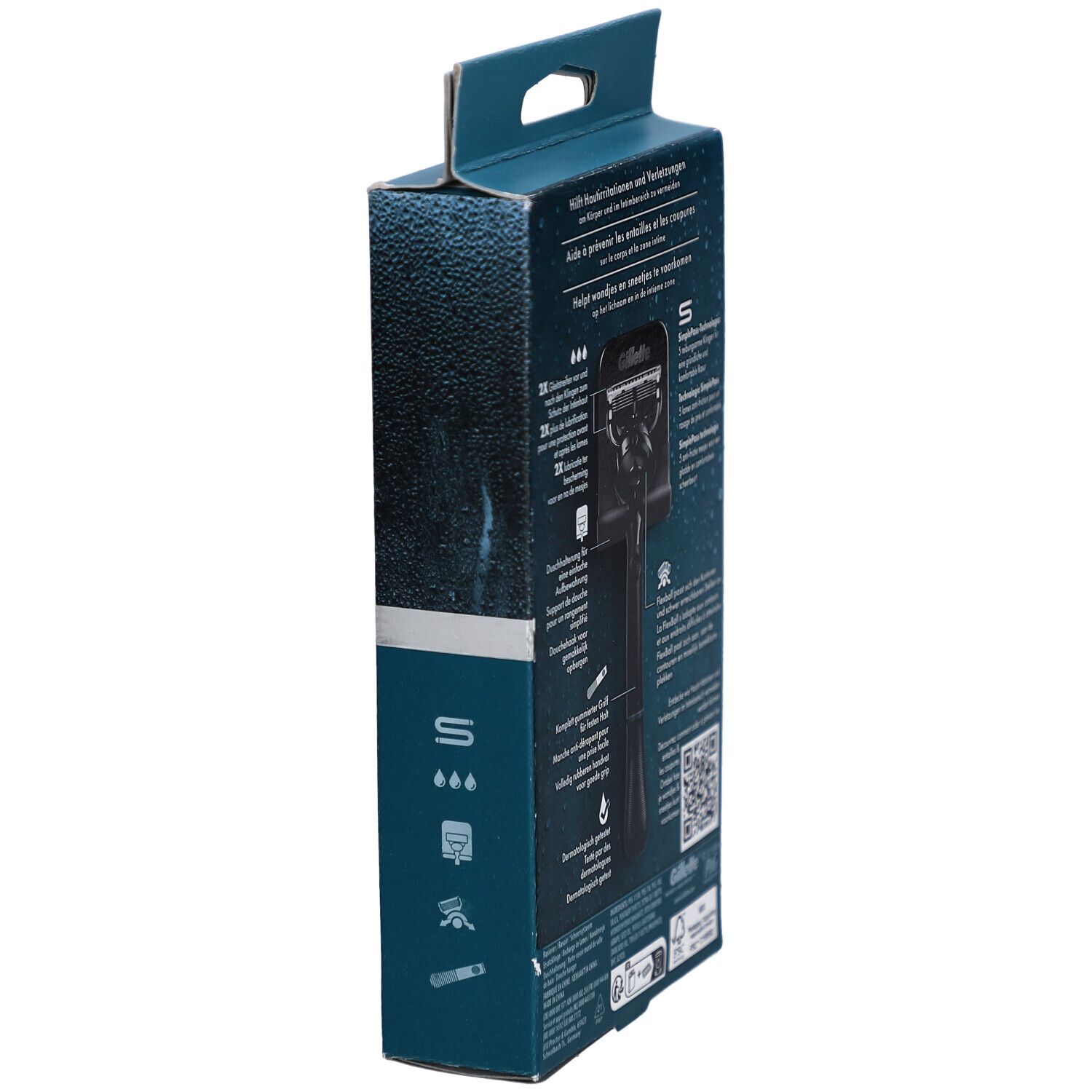 Gillette Intimate Rasierer für Männer, 1 Rasierer, 2 Ersatzklingen