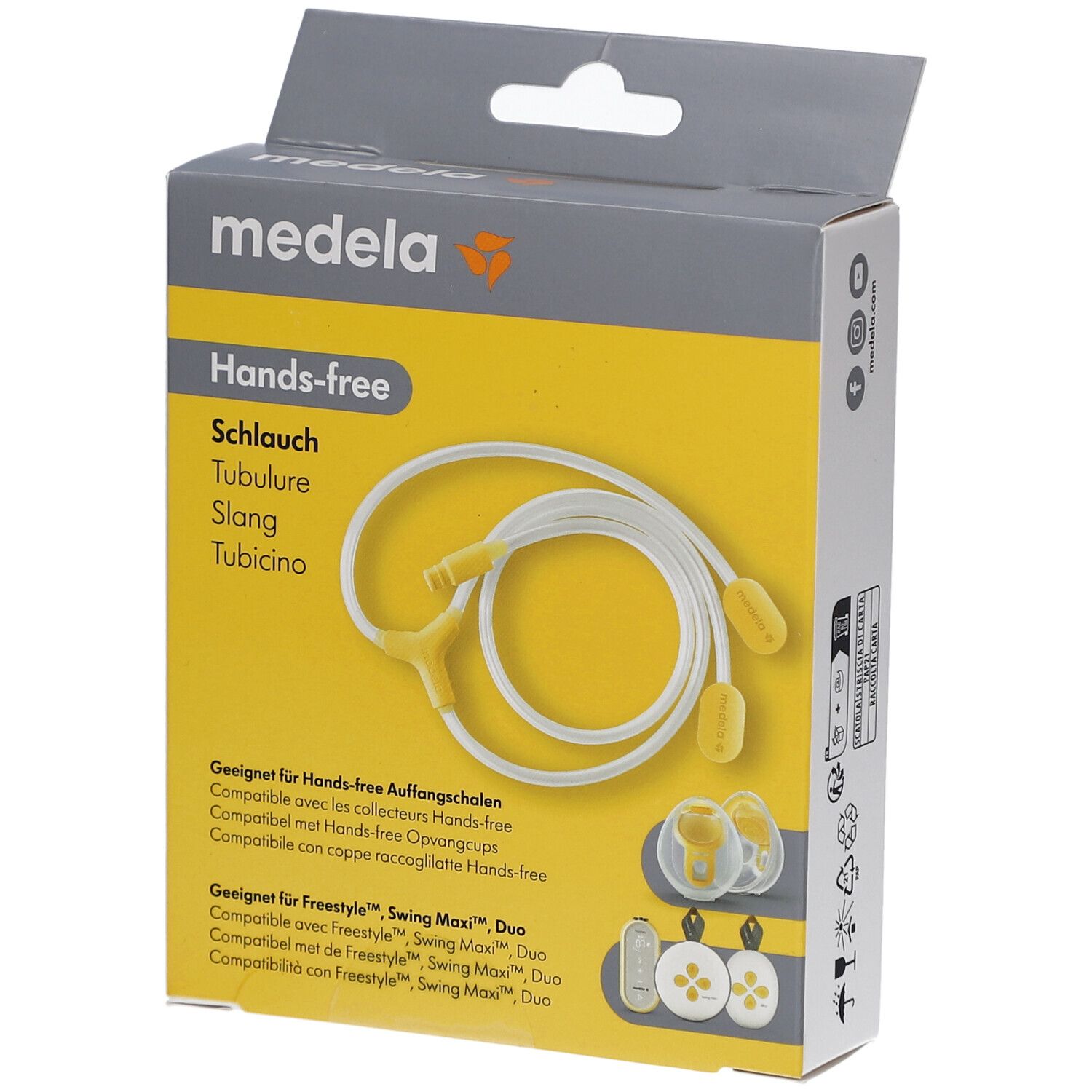 Medela Tubulure Hands-Free - Kompatibel mit Freestyle™, Swing Maxi™, Duo