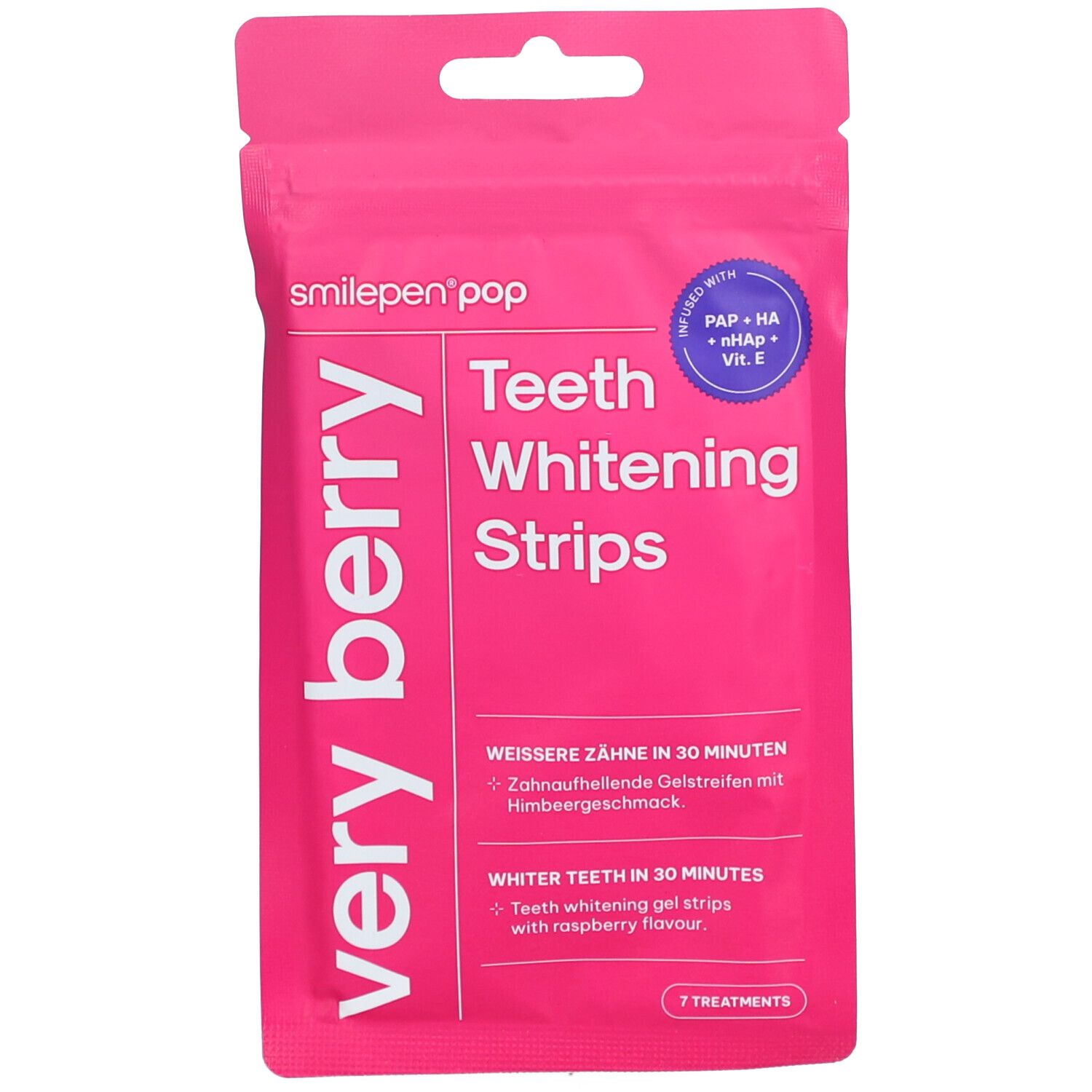 Smilepen® Pop - Bande de blanchiment des dents - Very Berry
