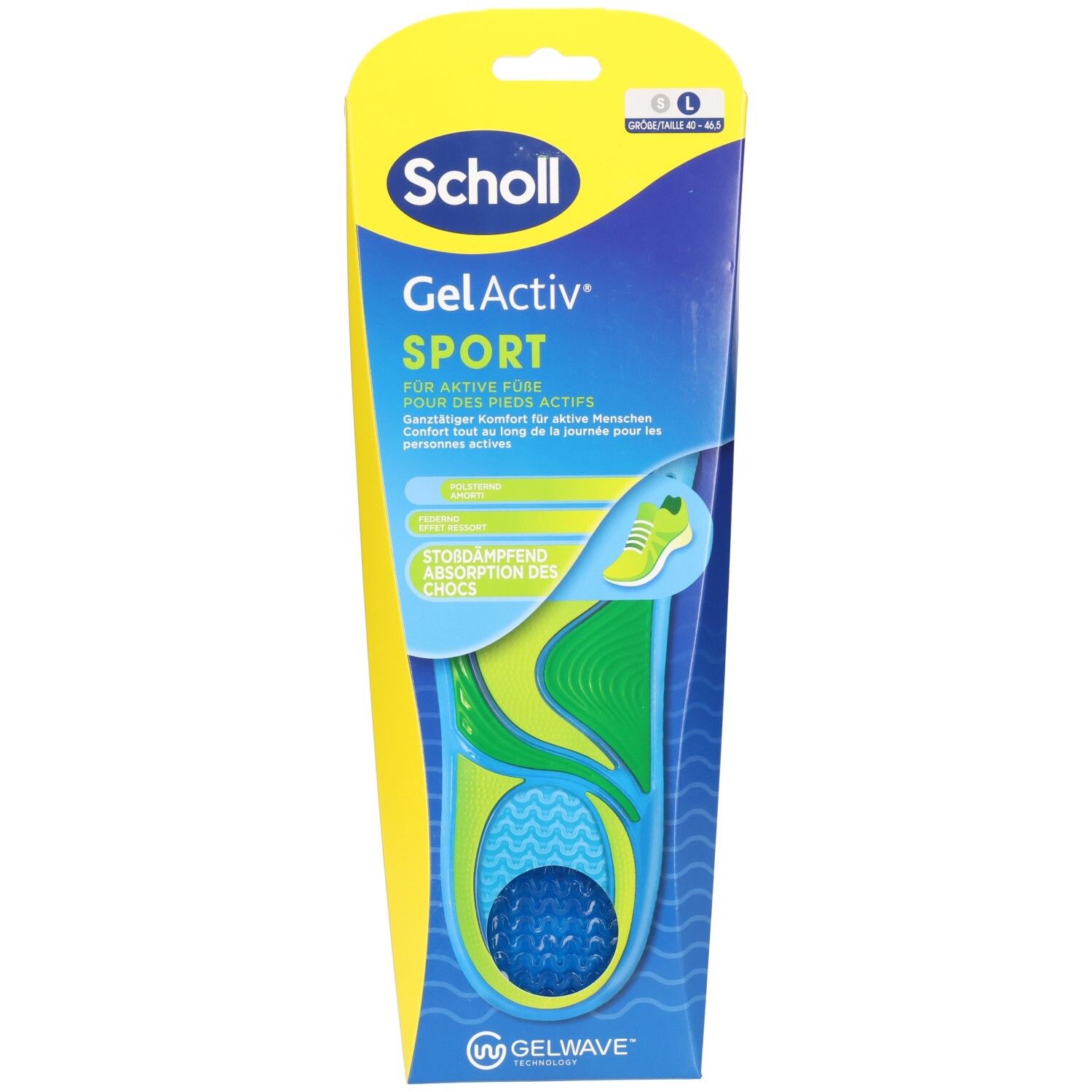 Scholl GelActiv Trainer Einleg L GelWave 1 Paar
