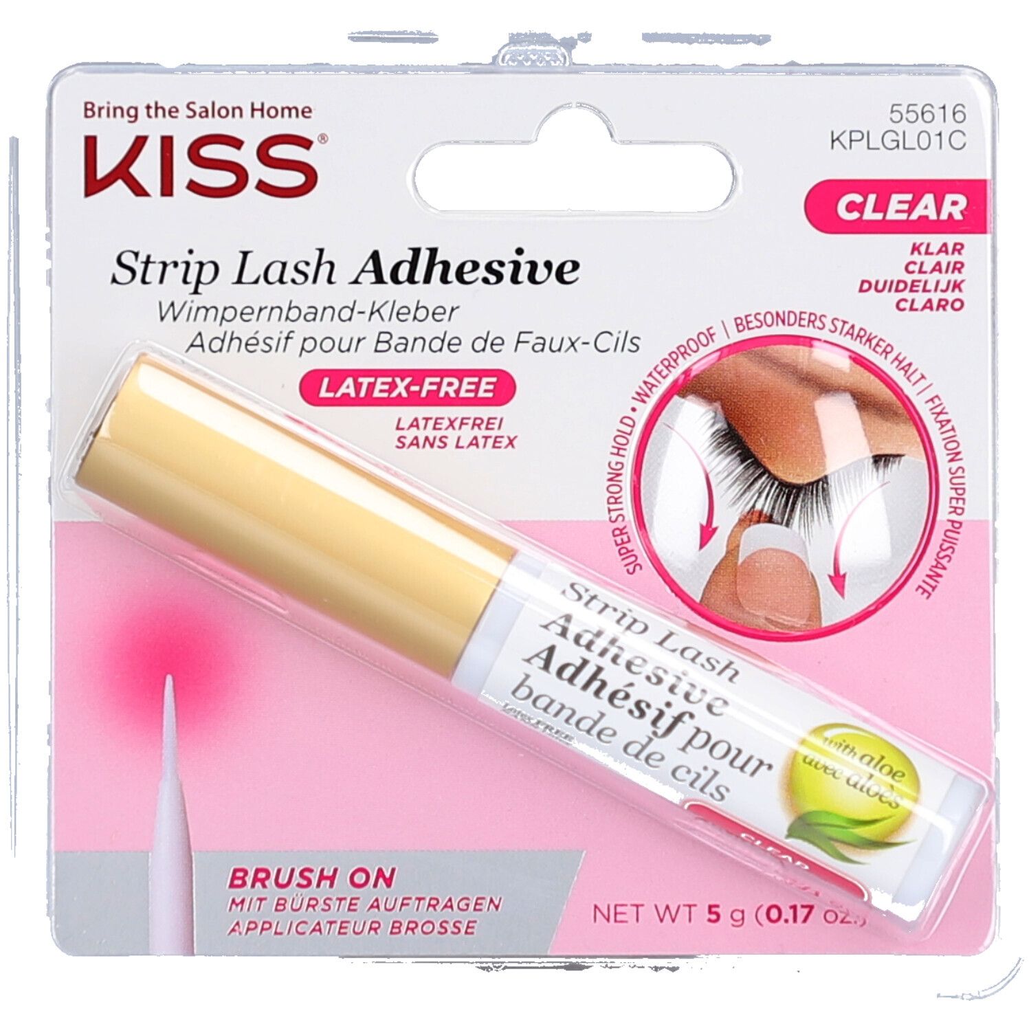 Kiss Kleber 24 HR Str Eyelash adh cl 1 St Sonstige