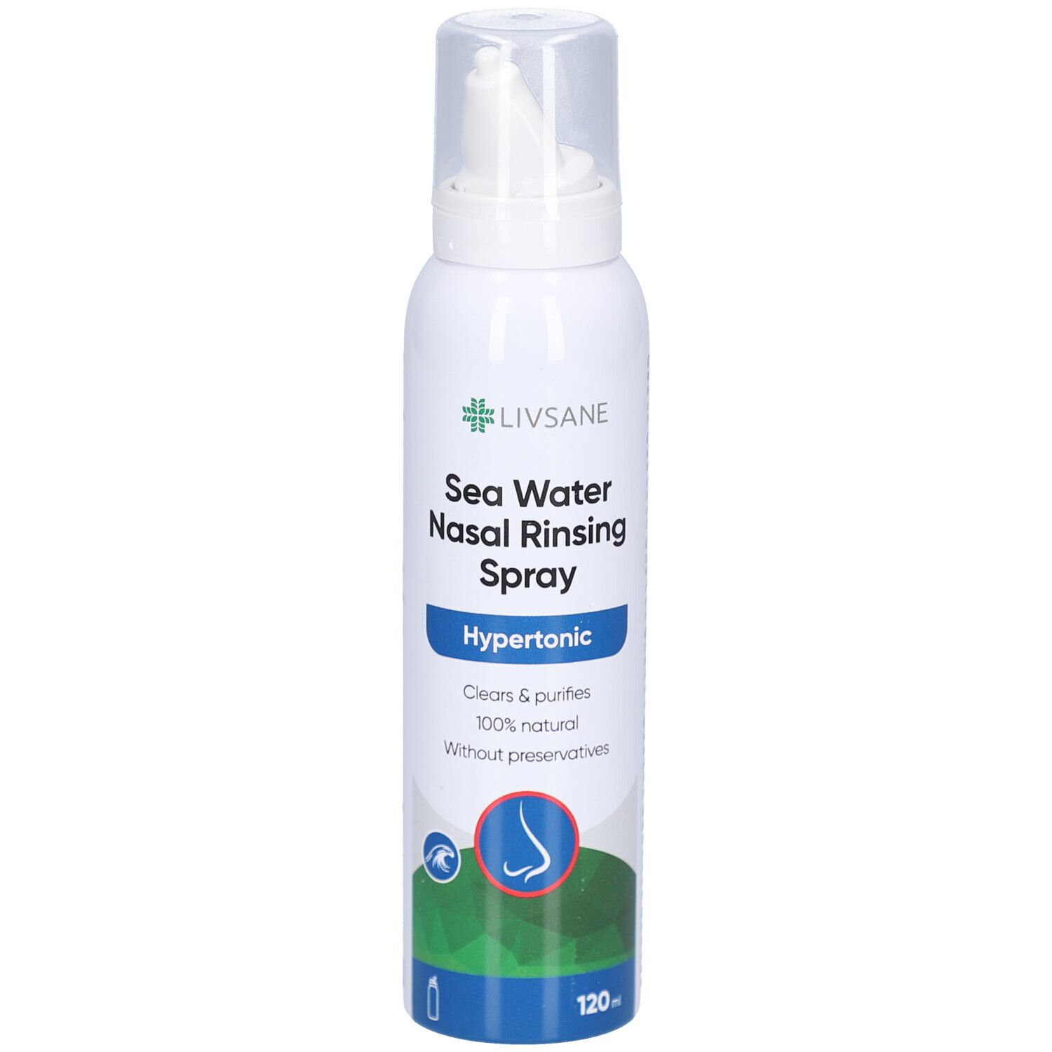 Livsane Meerwasser-Nasenspülspray hyperton 120 ml Nasenspray
