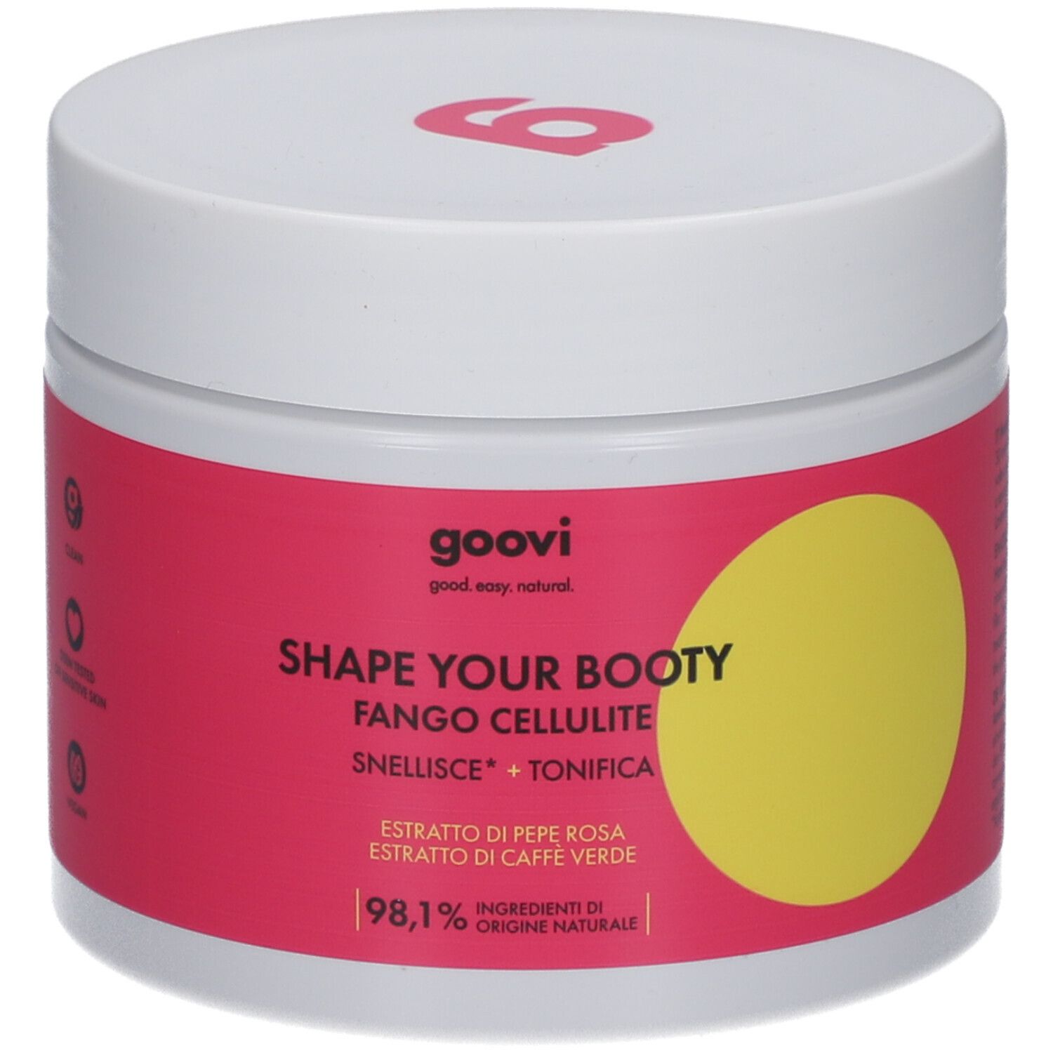 Goovi Shape Your Booty Cellu Schlamm Topf 500 ml Creme