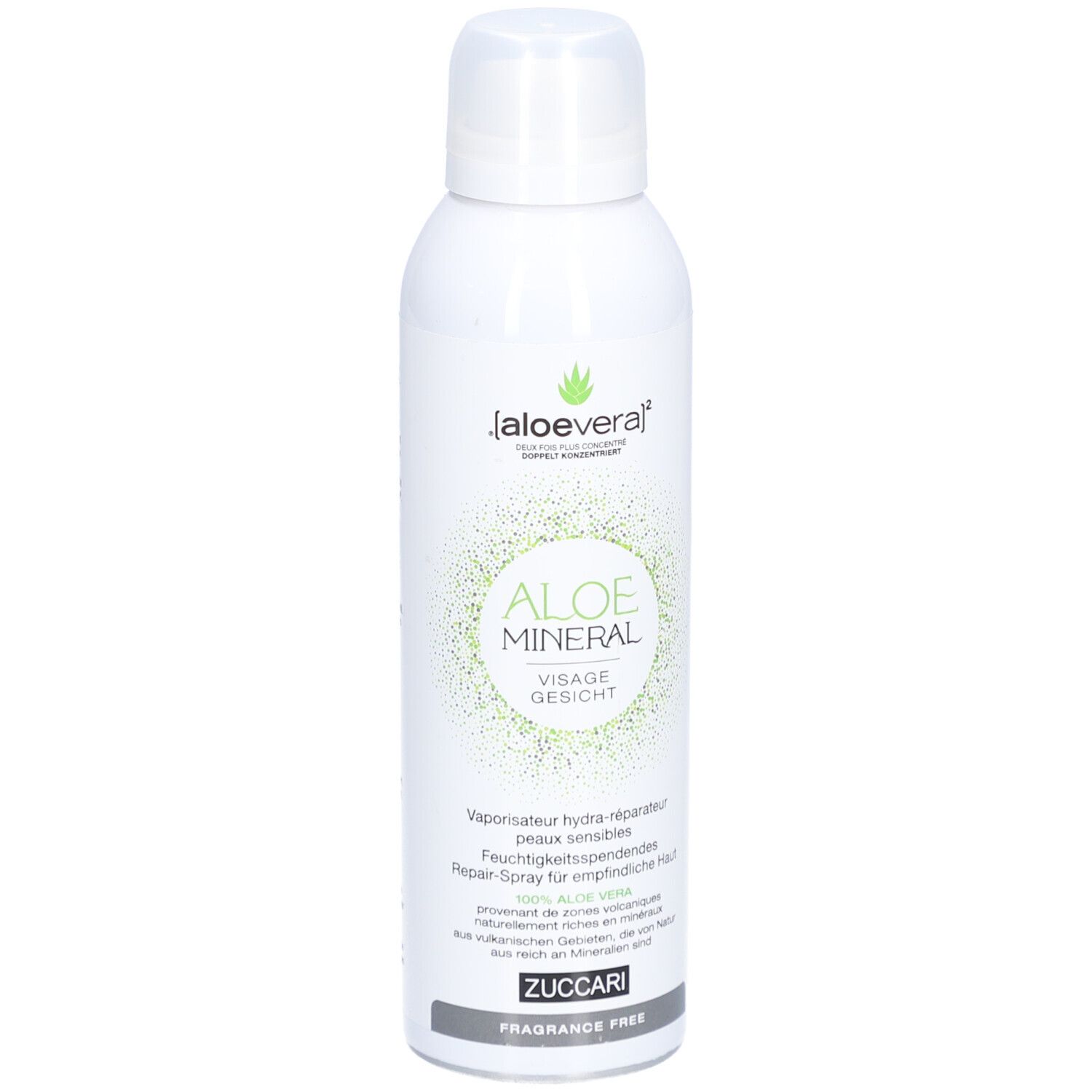 Zuccari Aloe Mineral Visage fragrance free 150 ml Dosierspray