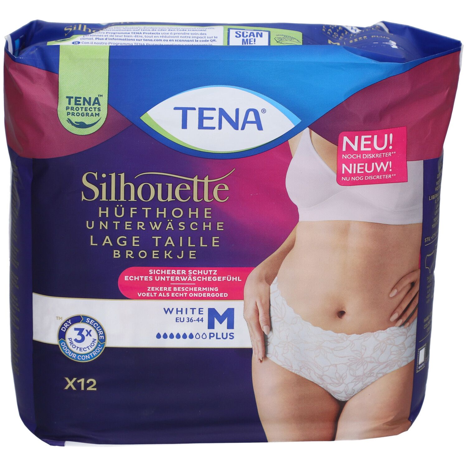 TENA® Silhouette Plus White M
