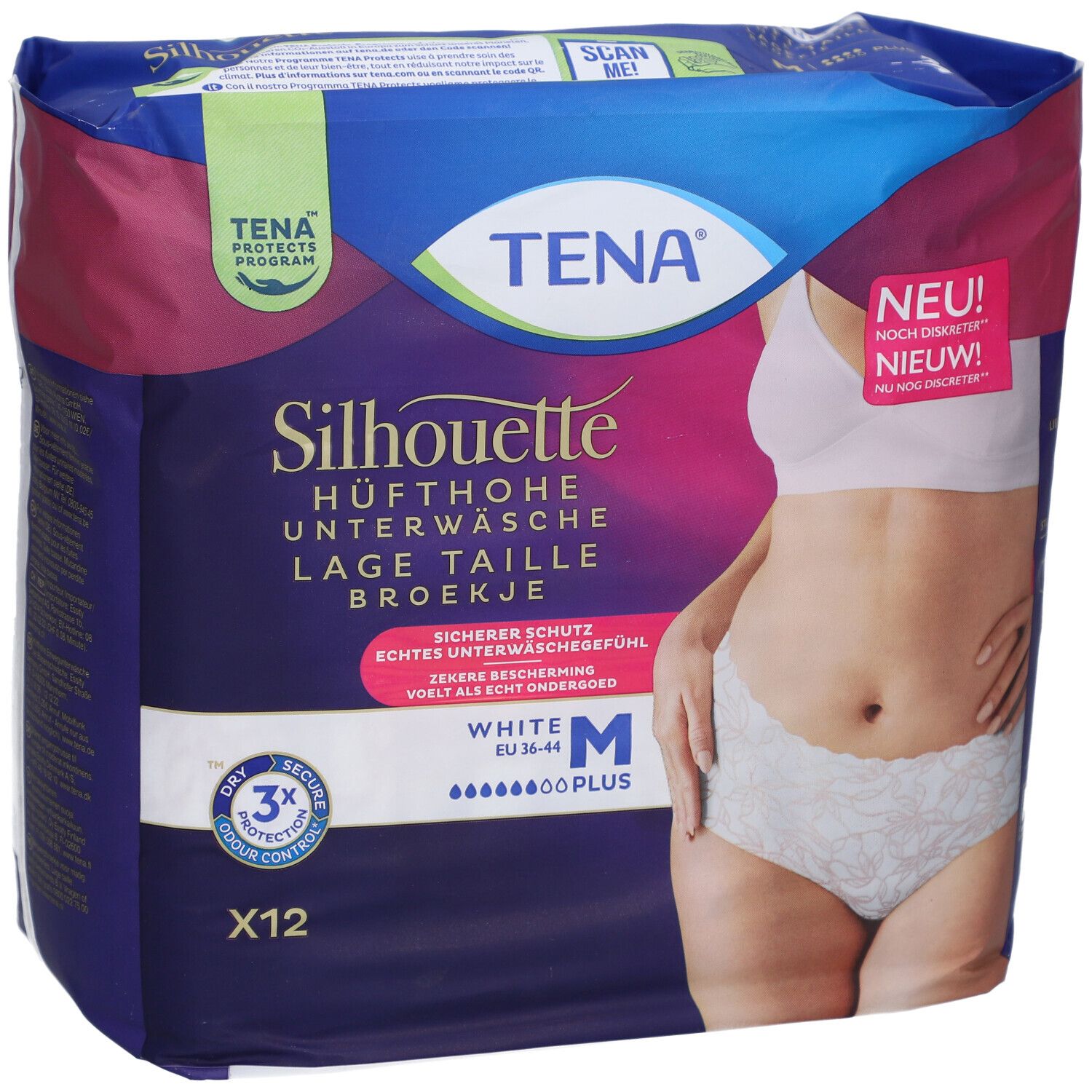 TENA® Silhouette Plus White M