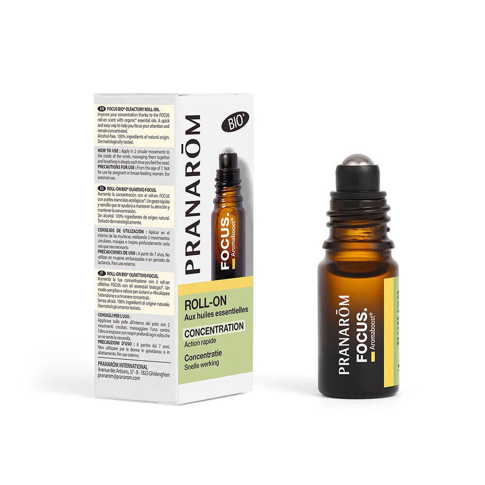 Pranarom Aromaboost Focus - Roll-On Konzentration mit Bio ätherischen Ölen